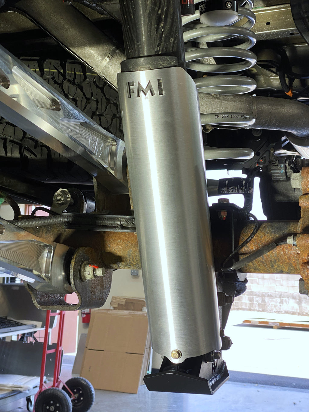 Foutz Motorsports Full Length Aluminum Shock Guard / for Rear Shock - PAIR 2023-2026 Ford F-150 Raptor R 2021-2023 Ford F-150 Raptor