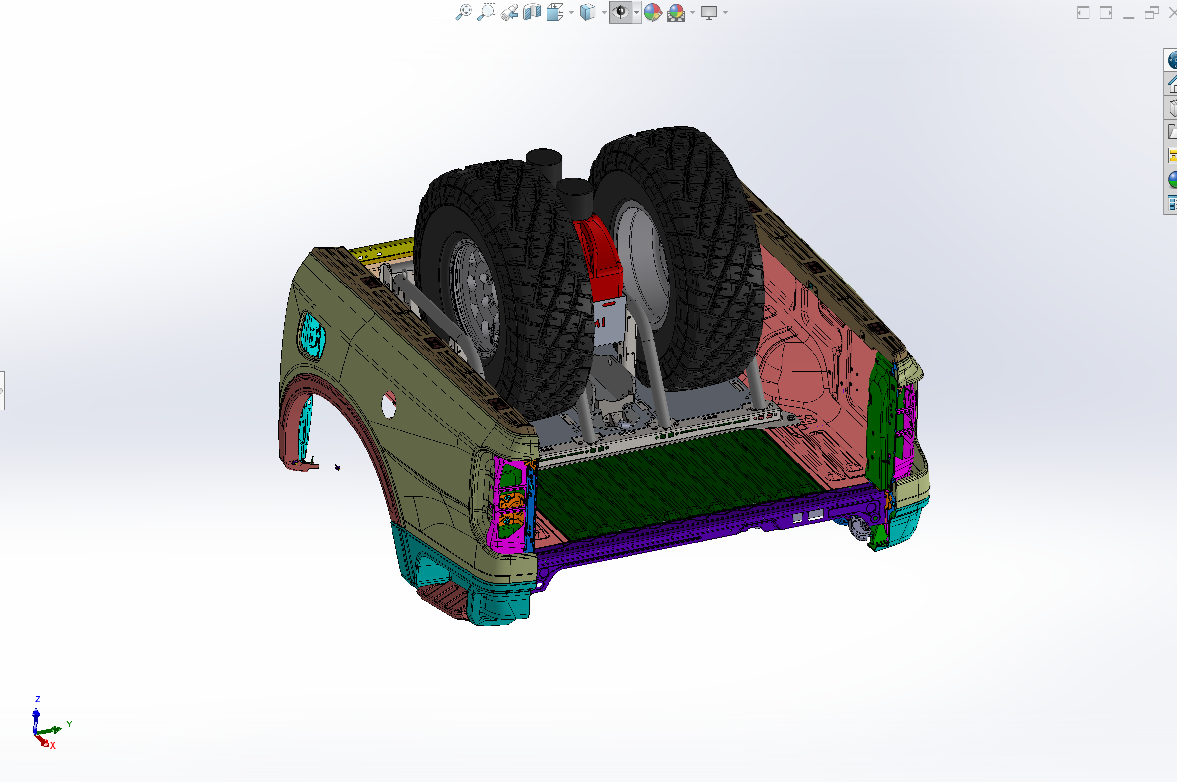 Foutz Motorsports Modular Bed Organizer 2024 Ford Ranger Raptor