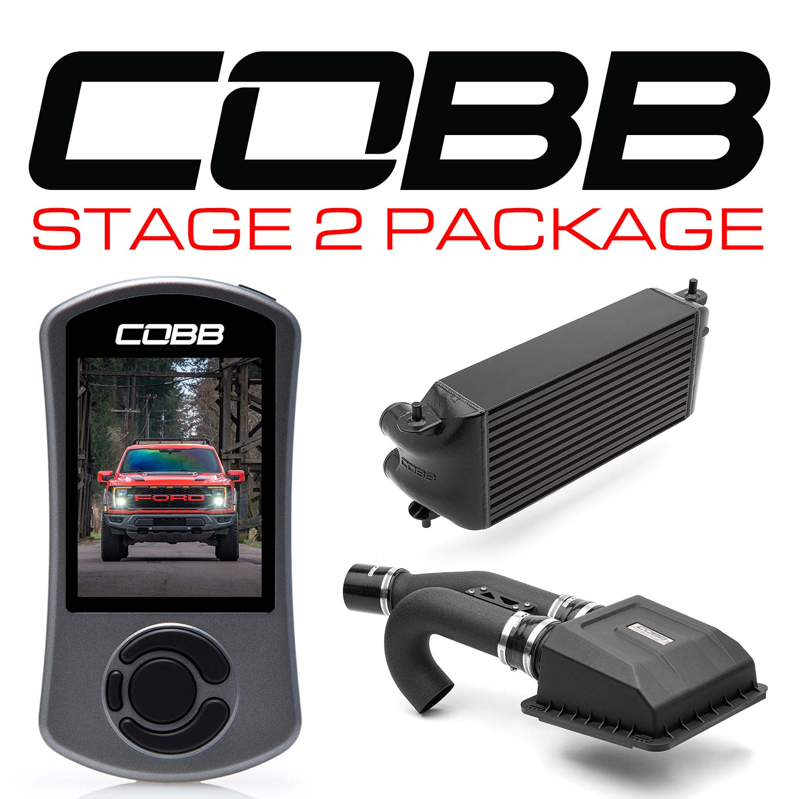 COBB Stage 2 Power Package Ford F-150 Raptor 2021-2023 (Choose Your Options)