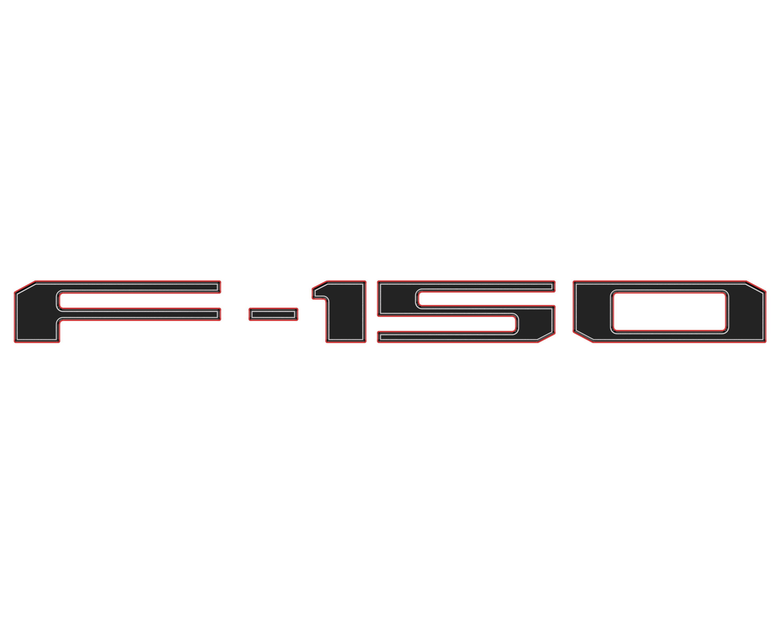 Rear Tailgate Letter Inserts Fits 2018-2020 Ford F-150