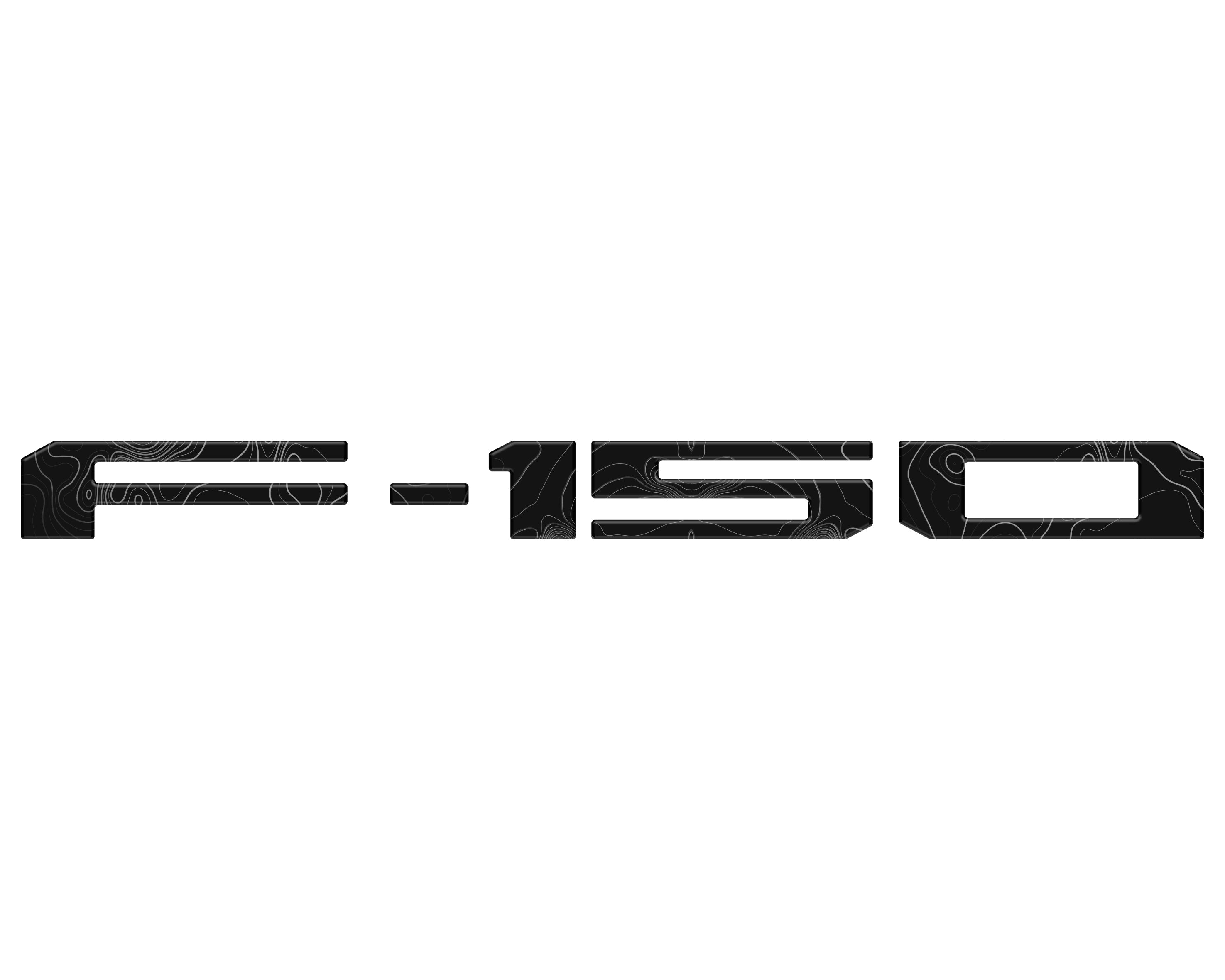 Tailgate Letter Inserts Fits 2021-2026 Ford F-150