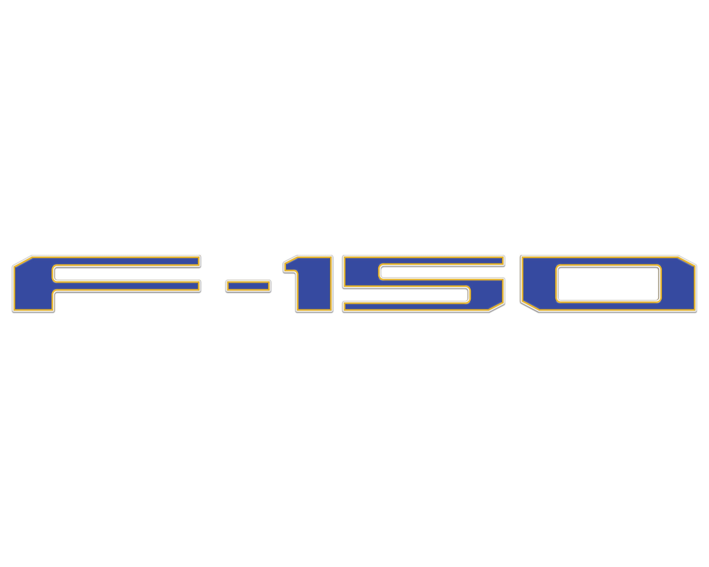Football Themed Tailgate Letter Inserts Fits 2021-2026 Ford F-150