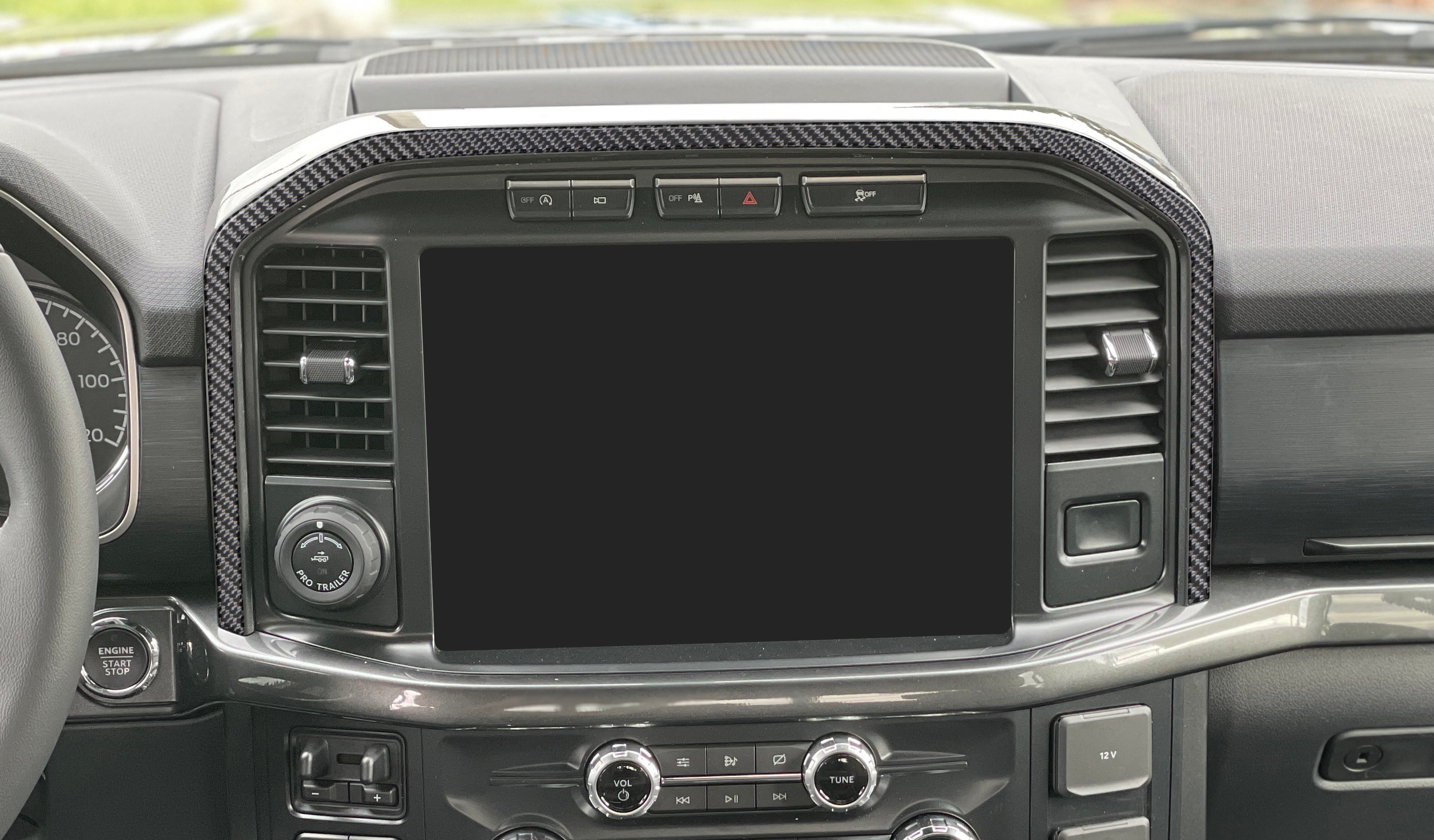 Center Dash Accent Trim Fits 2021-2026 Ford F-150