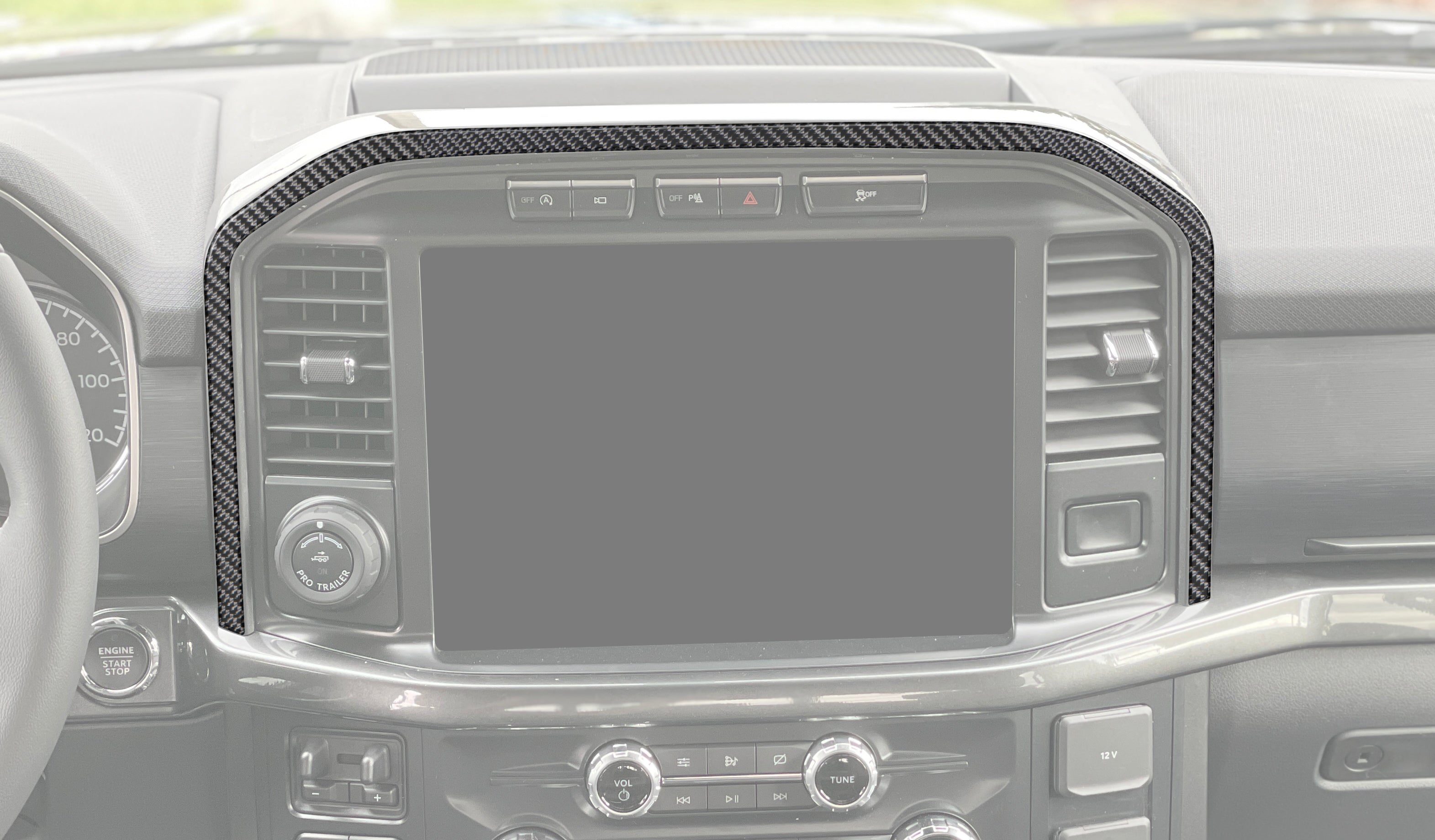 Center Dash Accent Trim Fits 2021-2026 Ford F-150