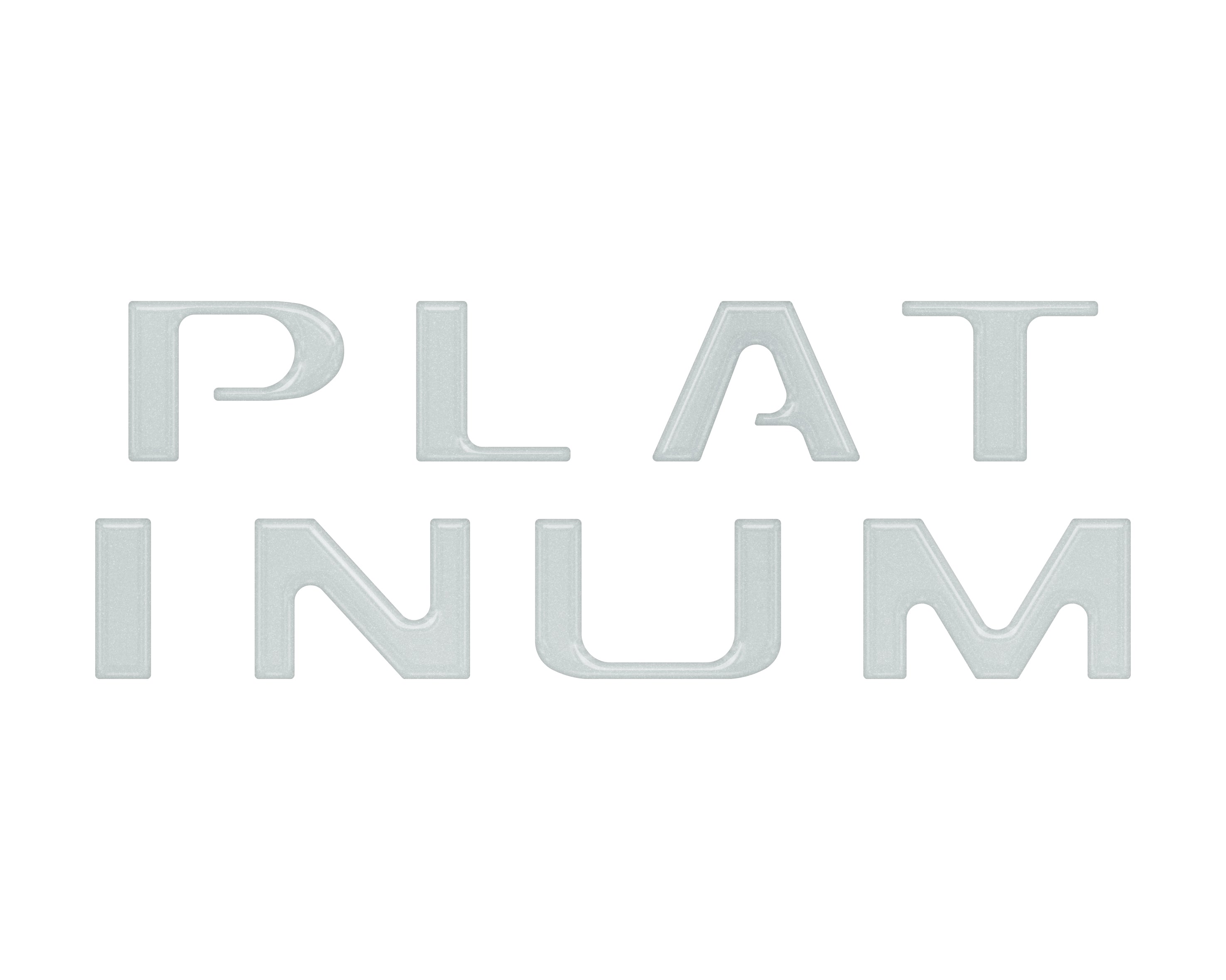 Platinum Tailgate Letter Inserts Fits 2021-2023 Ford F-150