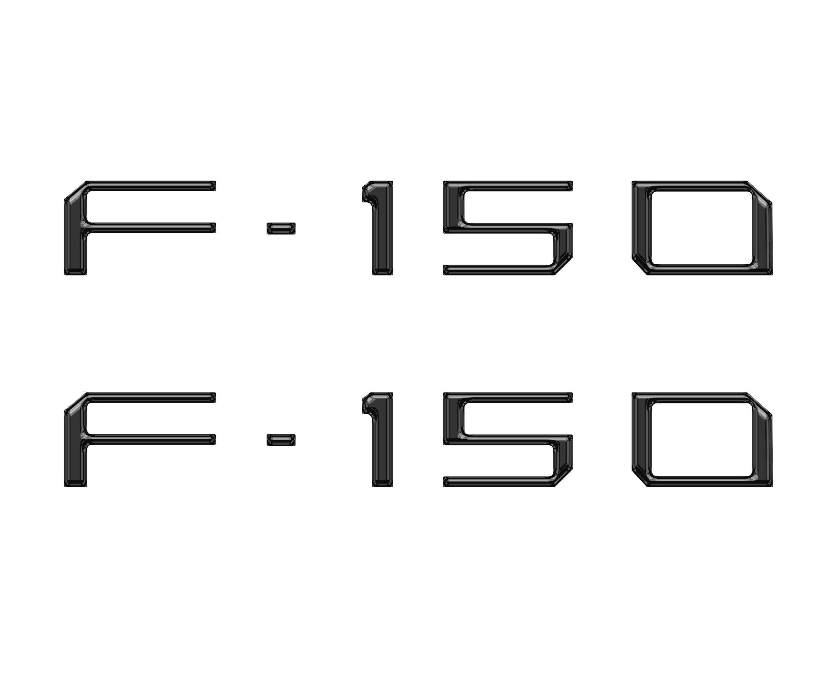 Charge Port Lid Letter Inserts Fits 2022-2026 Ford F-150 Lightning