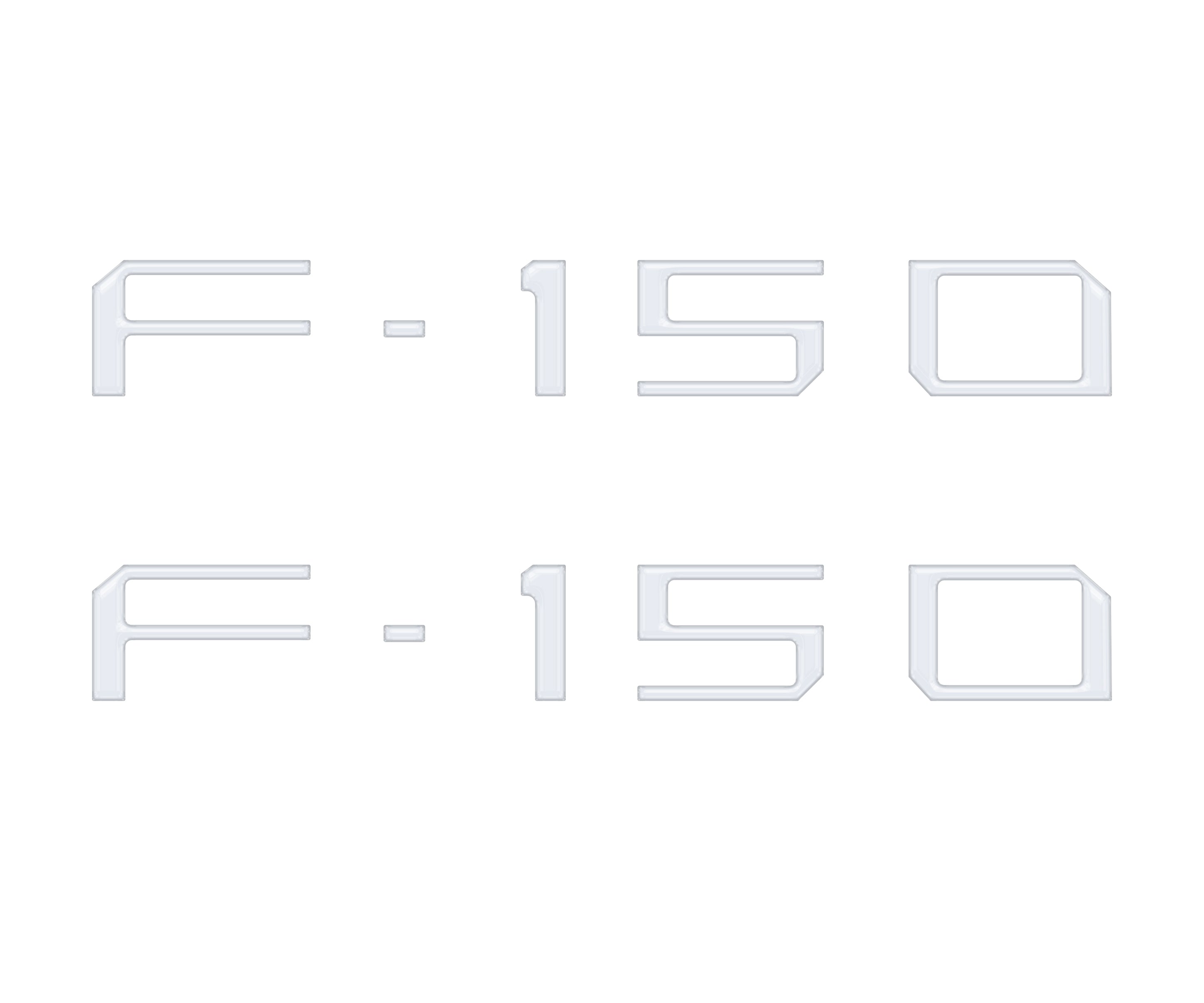 Charge Port Lid Letter Inserts Fits 2022-2026 Ford F-150 Lightning