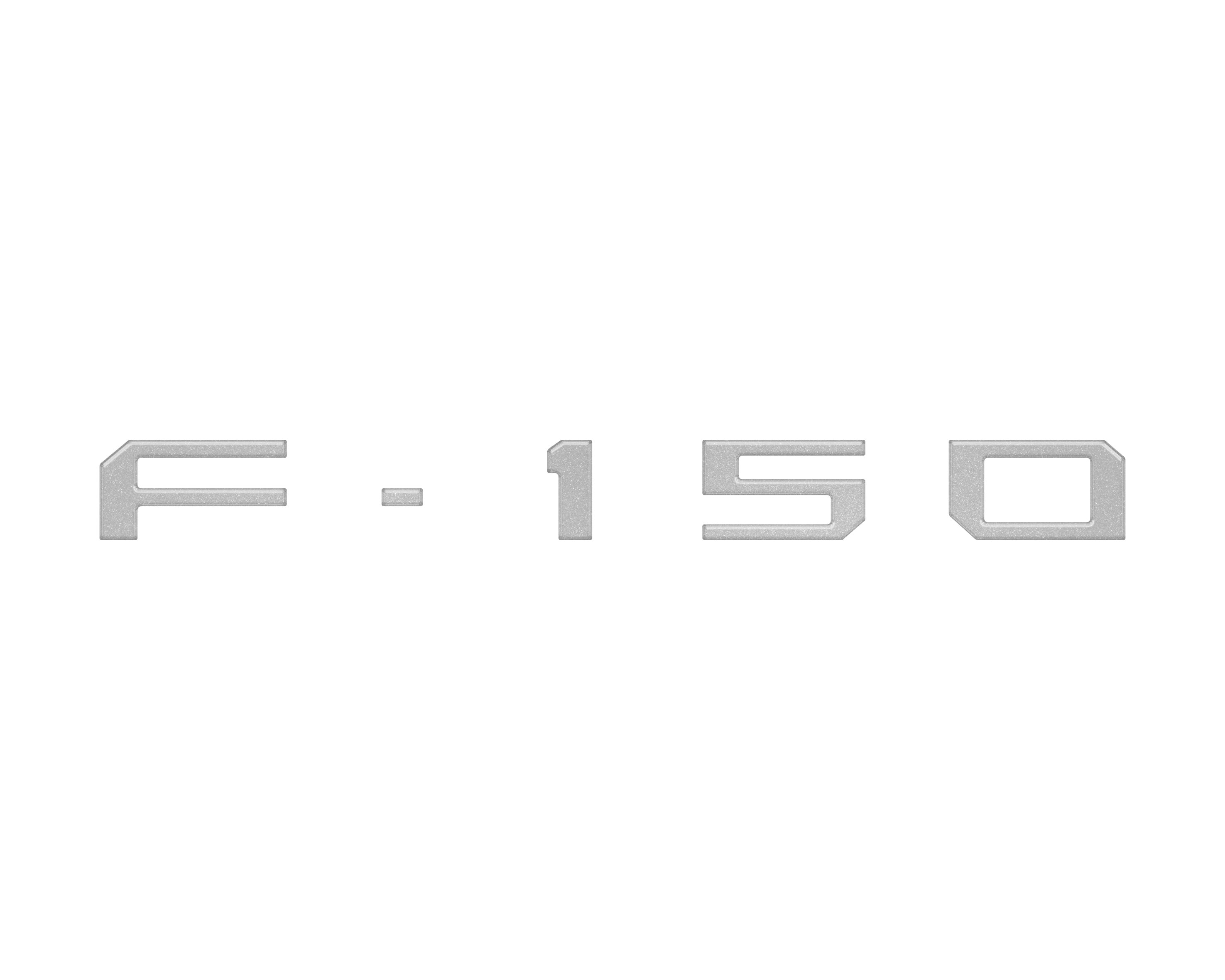 Passenger Cubby Letter Overlays Fits 2021-2026 Ford F-150 XL/STX