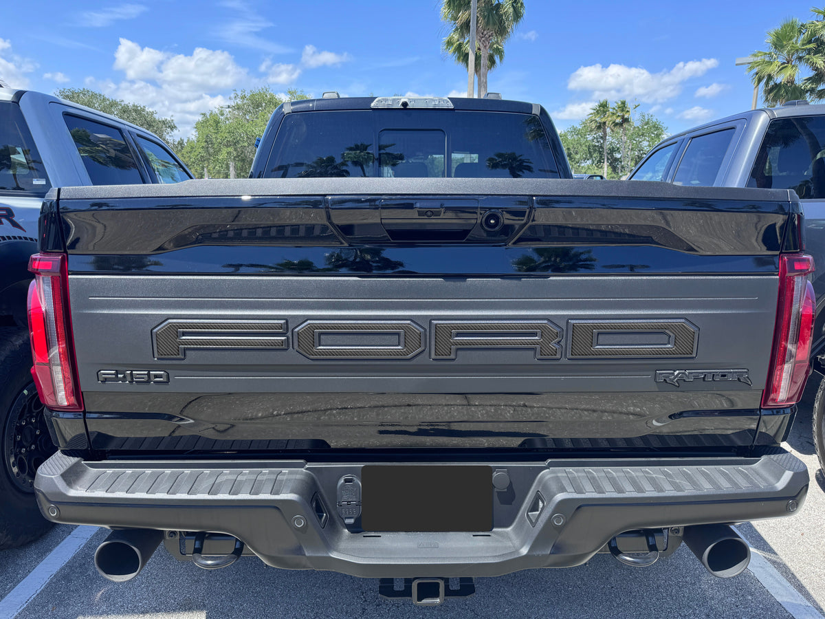 Raptor Tailgate Letter Overlays Fits 2021-2026 Ford F-150 Raptor