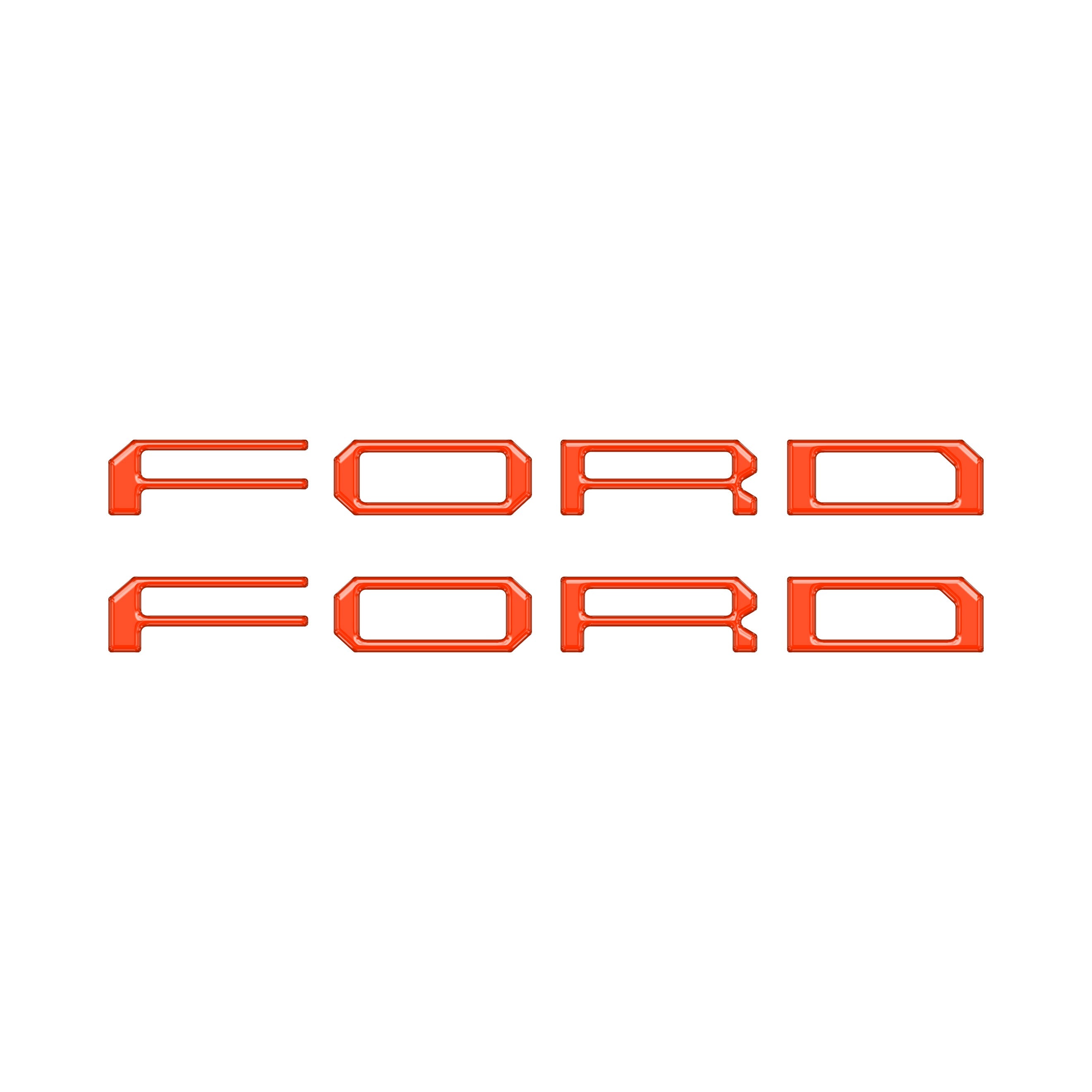 Tremor/Raptor Running Board Letter Inserts Fits 2025-2026 Ford F-150