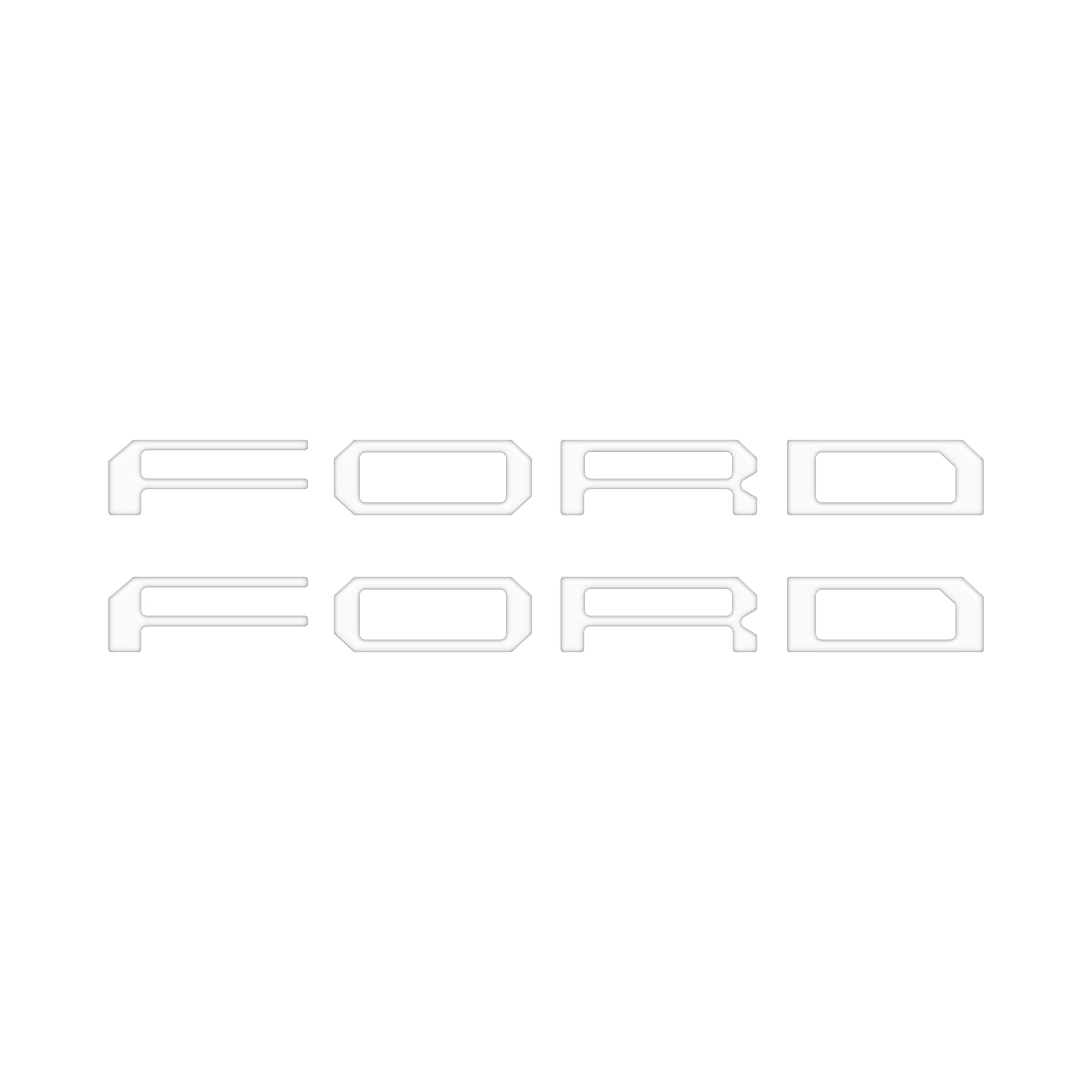 Tremor/Raptor Running Board Letter Inserts Fits 2025-2026 Ford F-150