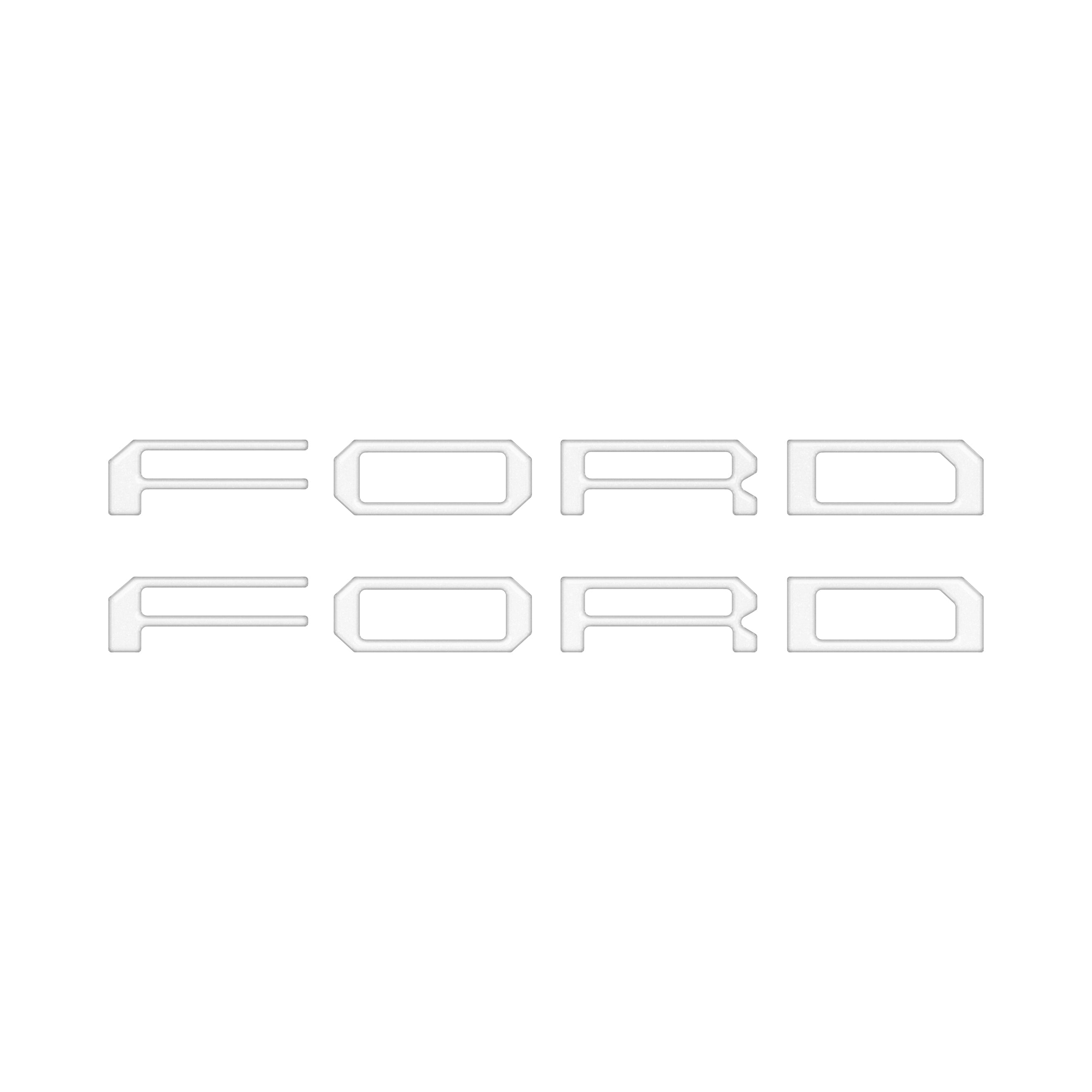 Passenger Cubby Letter Overlays Fits 2021-2026 Ford F-150 XL/STX