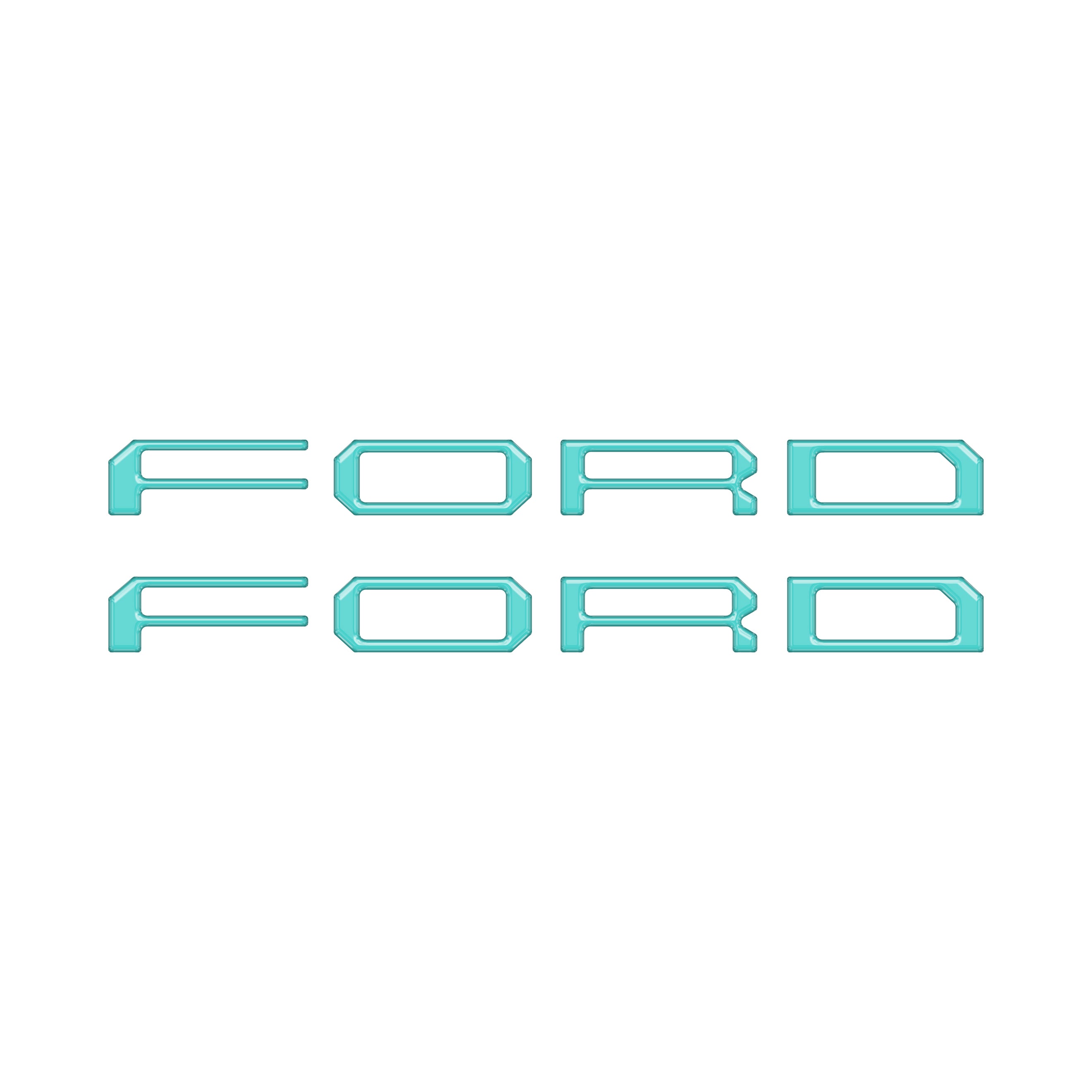 Tremor/Raptor Running Board Letter Inserts Fits 2025-2026 Ford F-150