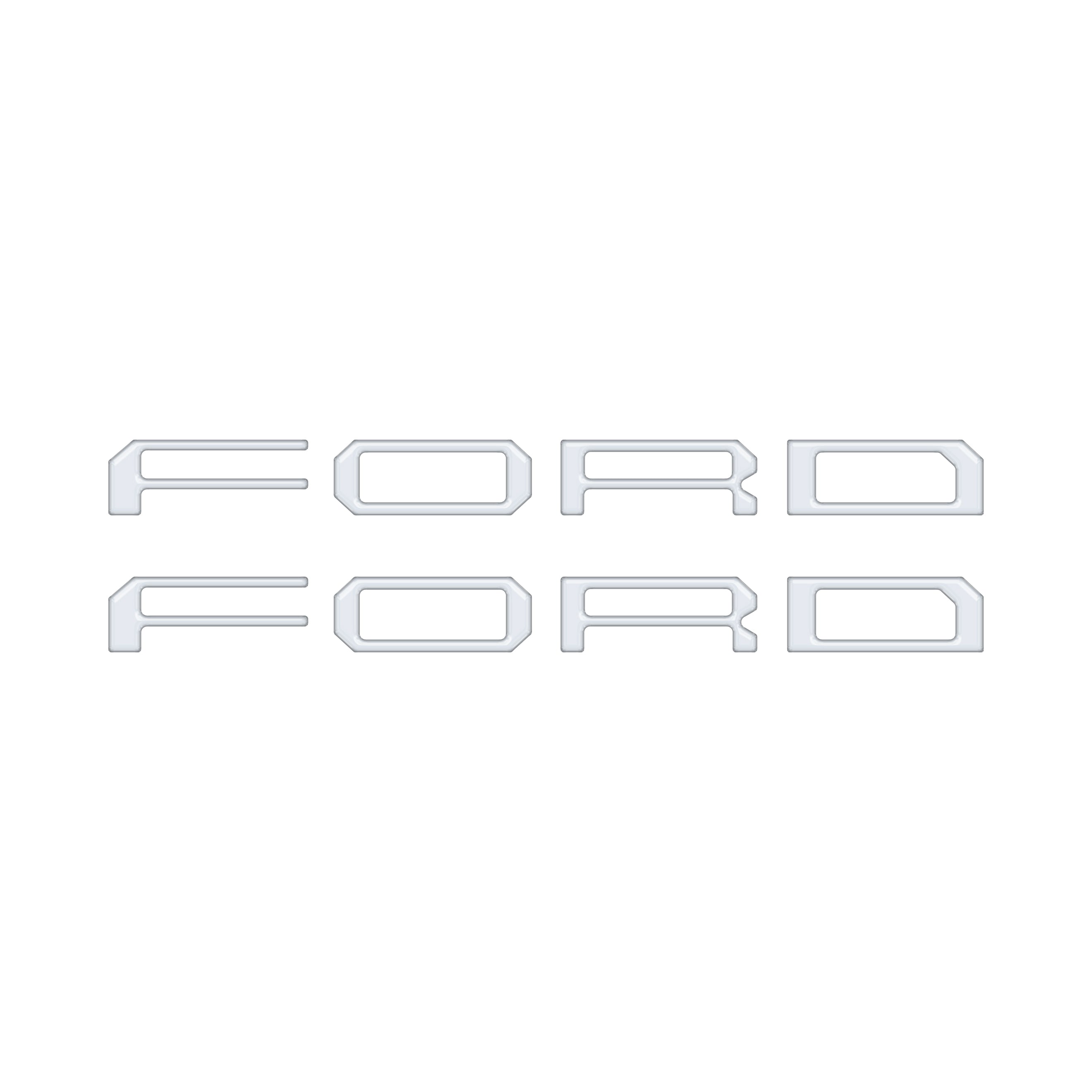 Tremor/Raptor Running Board Letter Inserts Fits 2025-2026 Ford F-150