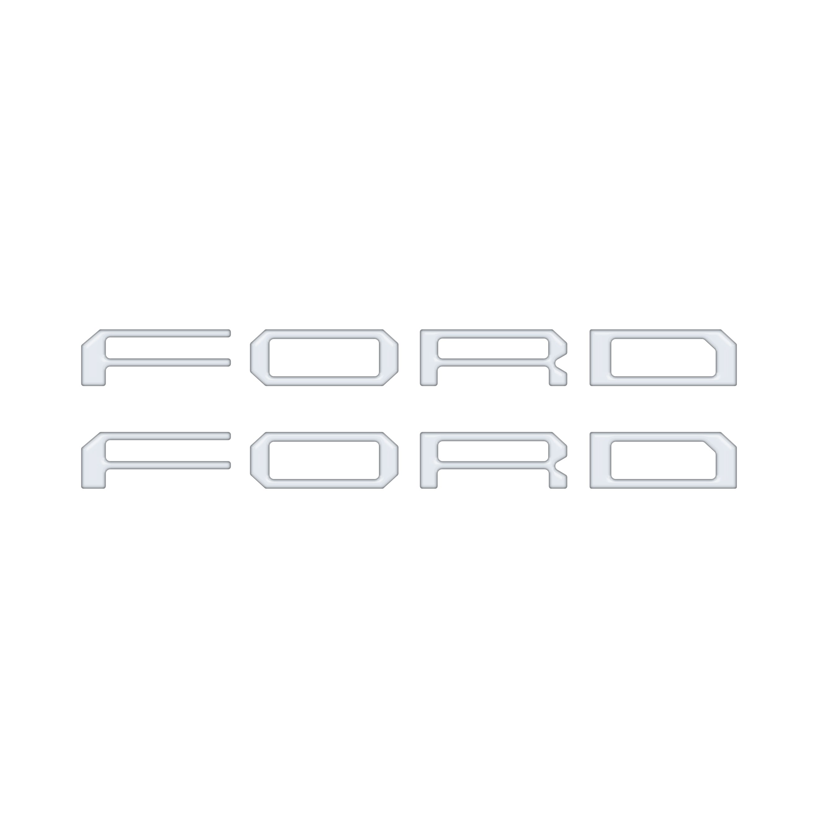 Tremor/Raptor Running Board Letter Inserts Fits 2025-2026 Ford F-150