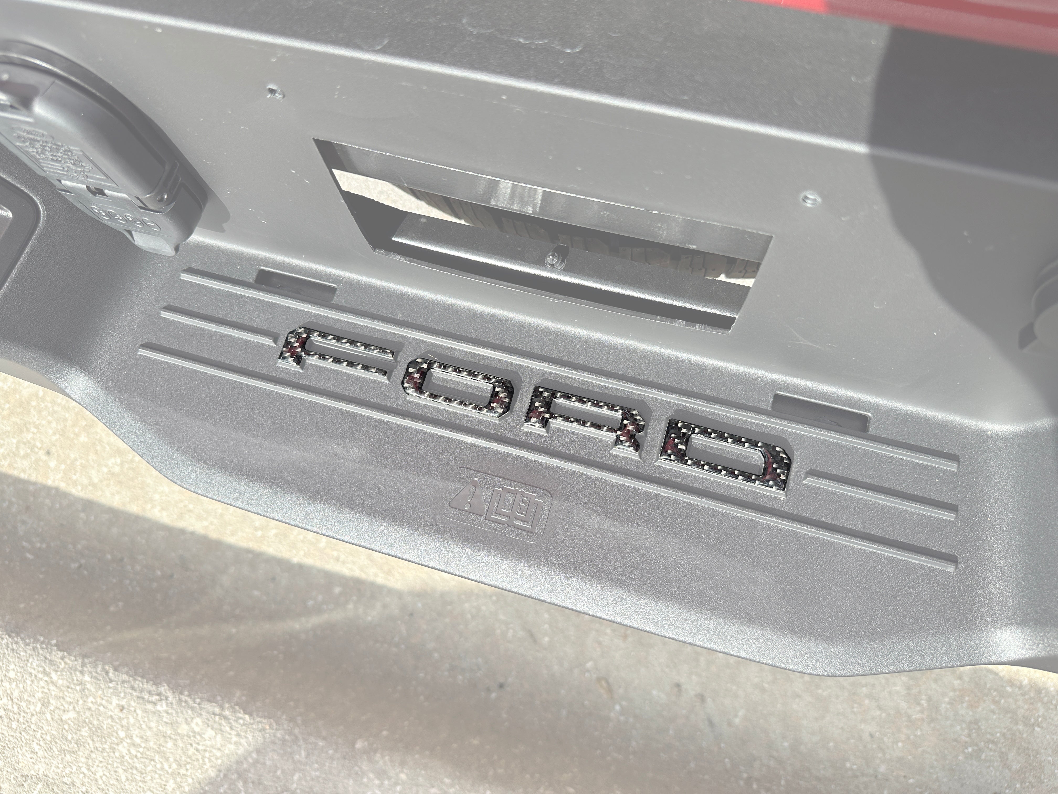 Lightning Rear Bumper Overlays Fits 2022-2026 Ford F-150 Lightning