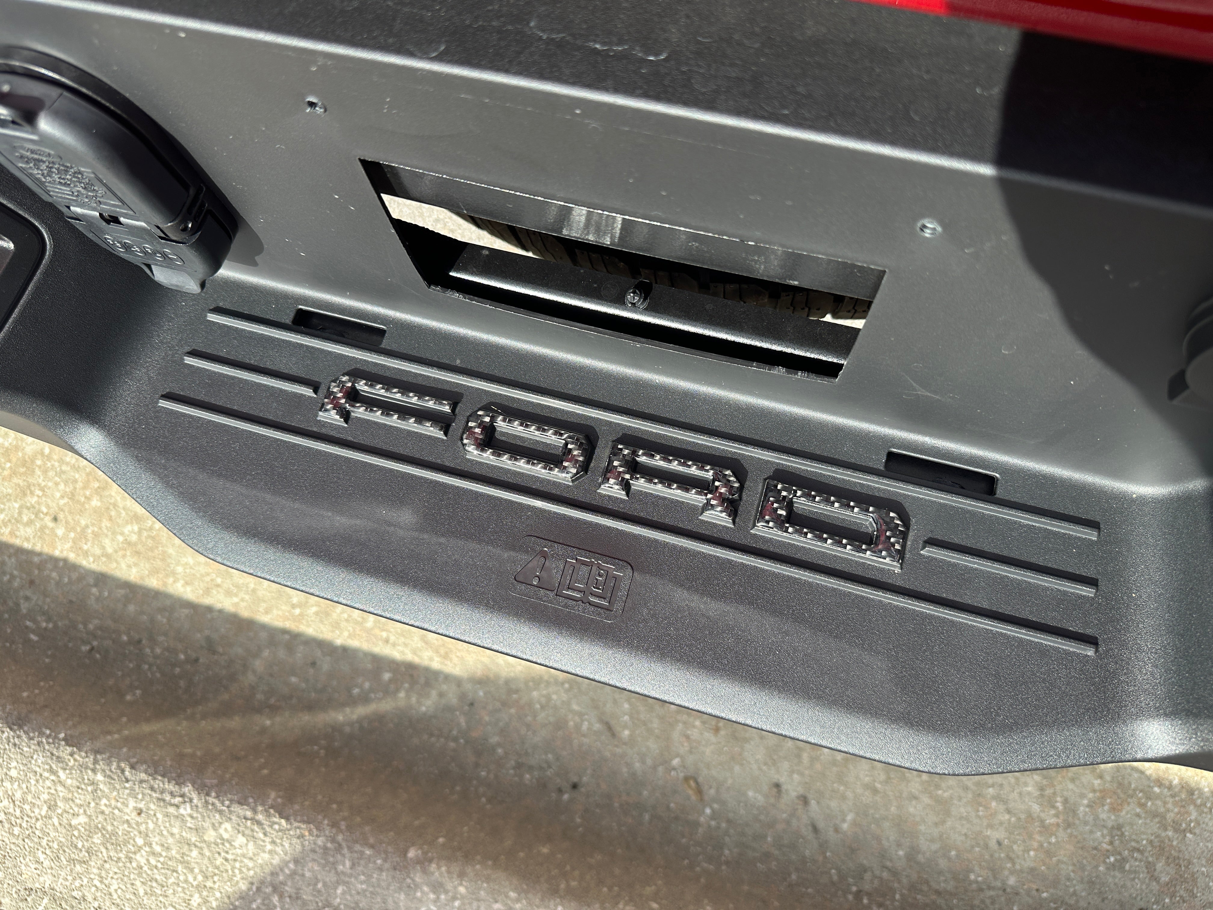 Lightning Rear Bumper Overlays Fits 2022-2026 Ford F-150 Lightning