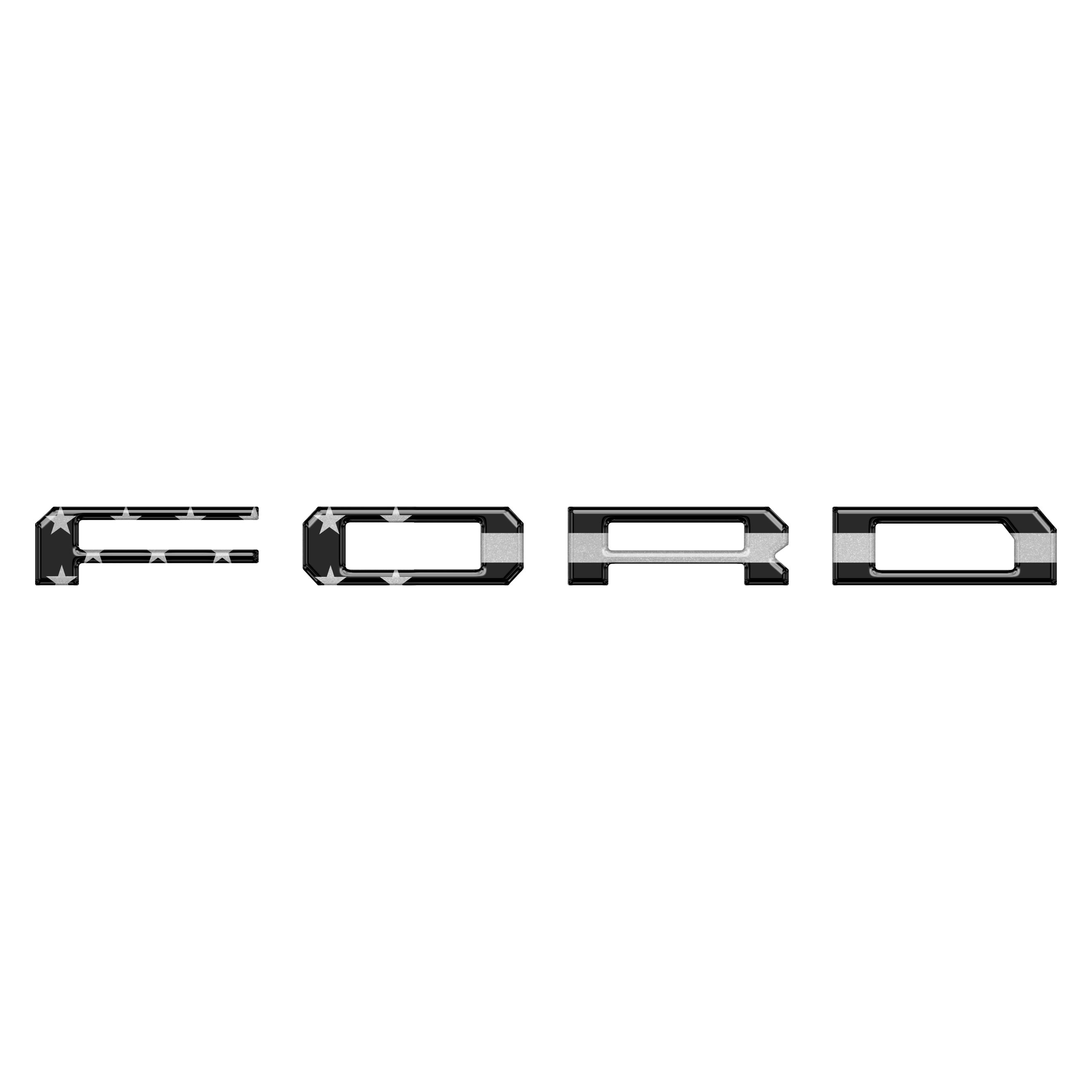 Inner Tailgate Letter Inserts Fits 2022-2026 Ford F-150 Lightning