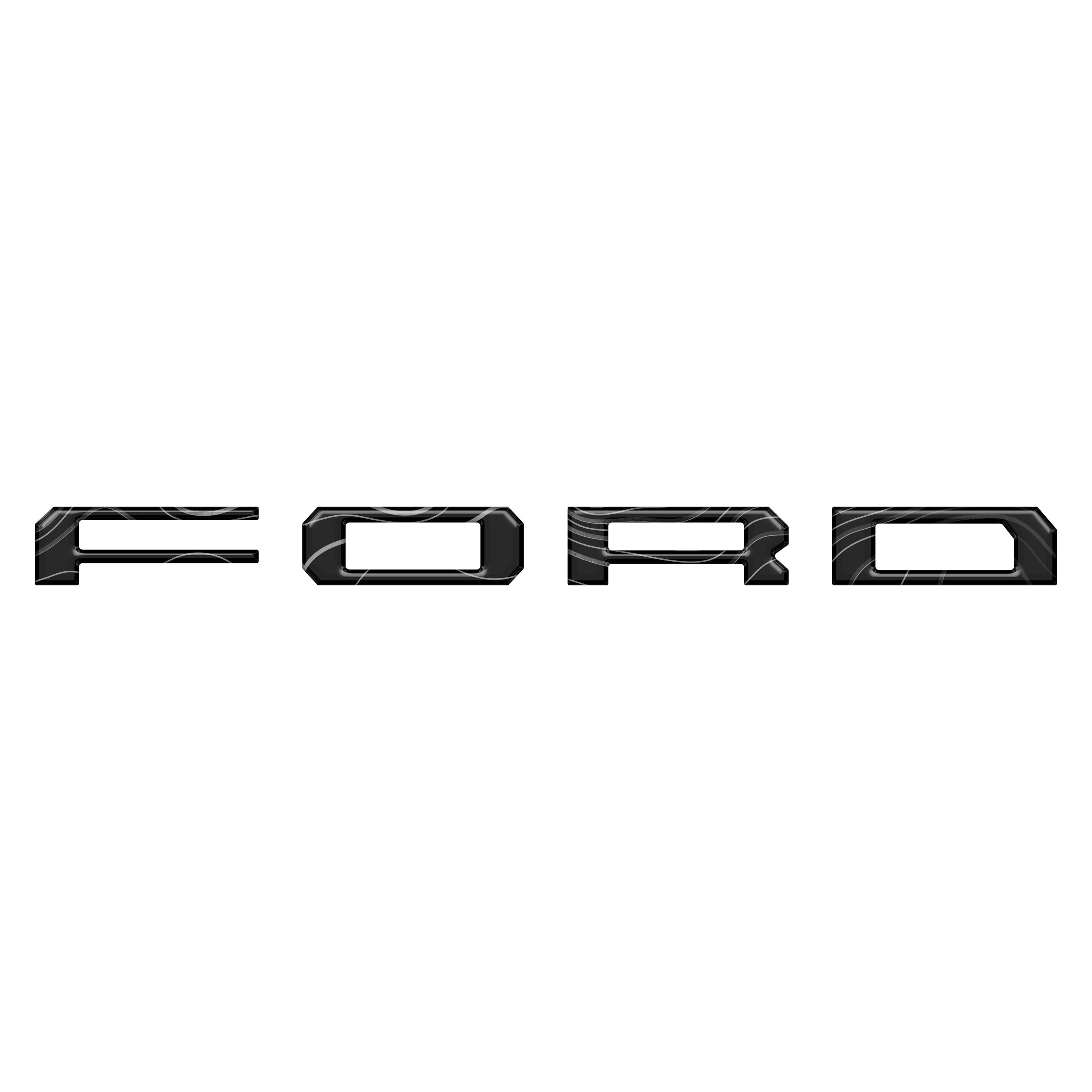 Inner Tailgate Letter Inserts Fits 2022-2026 Ford F-150 Lightning