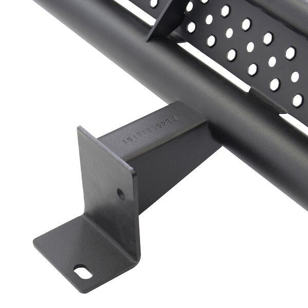 Frame Mounted Steel Rock Sliders Textured Black 18-Up Jeep Wrangler JL 4 Door Go Rhino