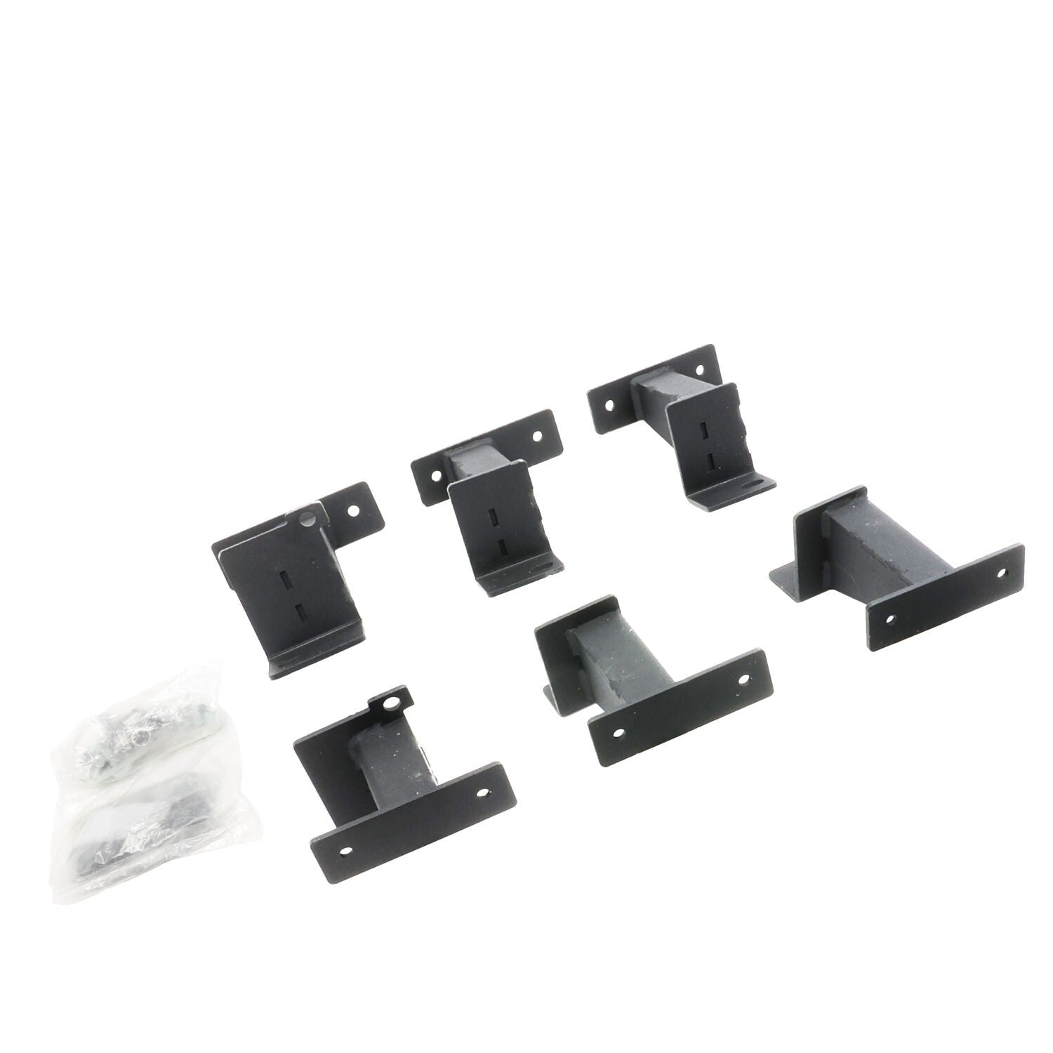 Dominator Extreme Frame Slider Mounting Brackets Only Textured Black 2018-2026 Jeep Wrangler Go Rhino