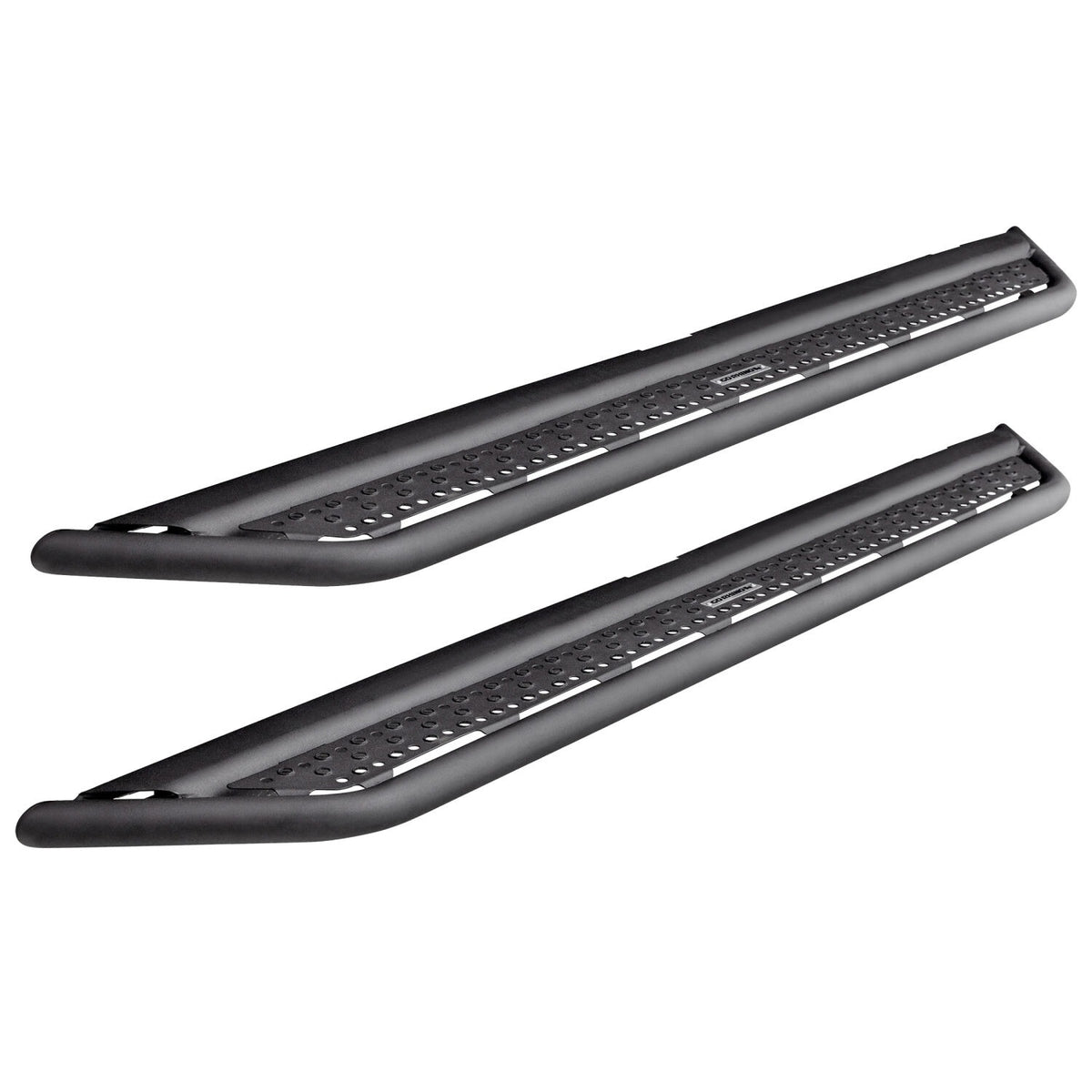 Dominator Xtreme D6 SideSteps With Frame Mounted Bracket Kit Textured Black 2014-2024 Toyota 4Runner Go Rhino