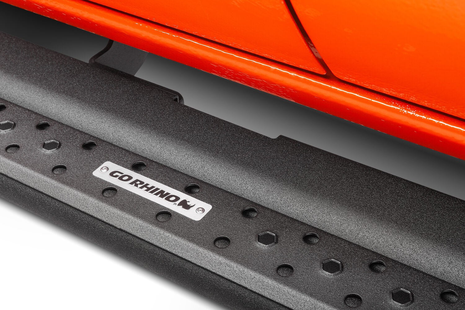 Dominator Xtreme D6 SideSteps With Frame Mounted Bracket Kit Textured Black 2020-2025 Jeep Gladiator Go Rhino