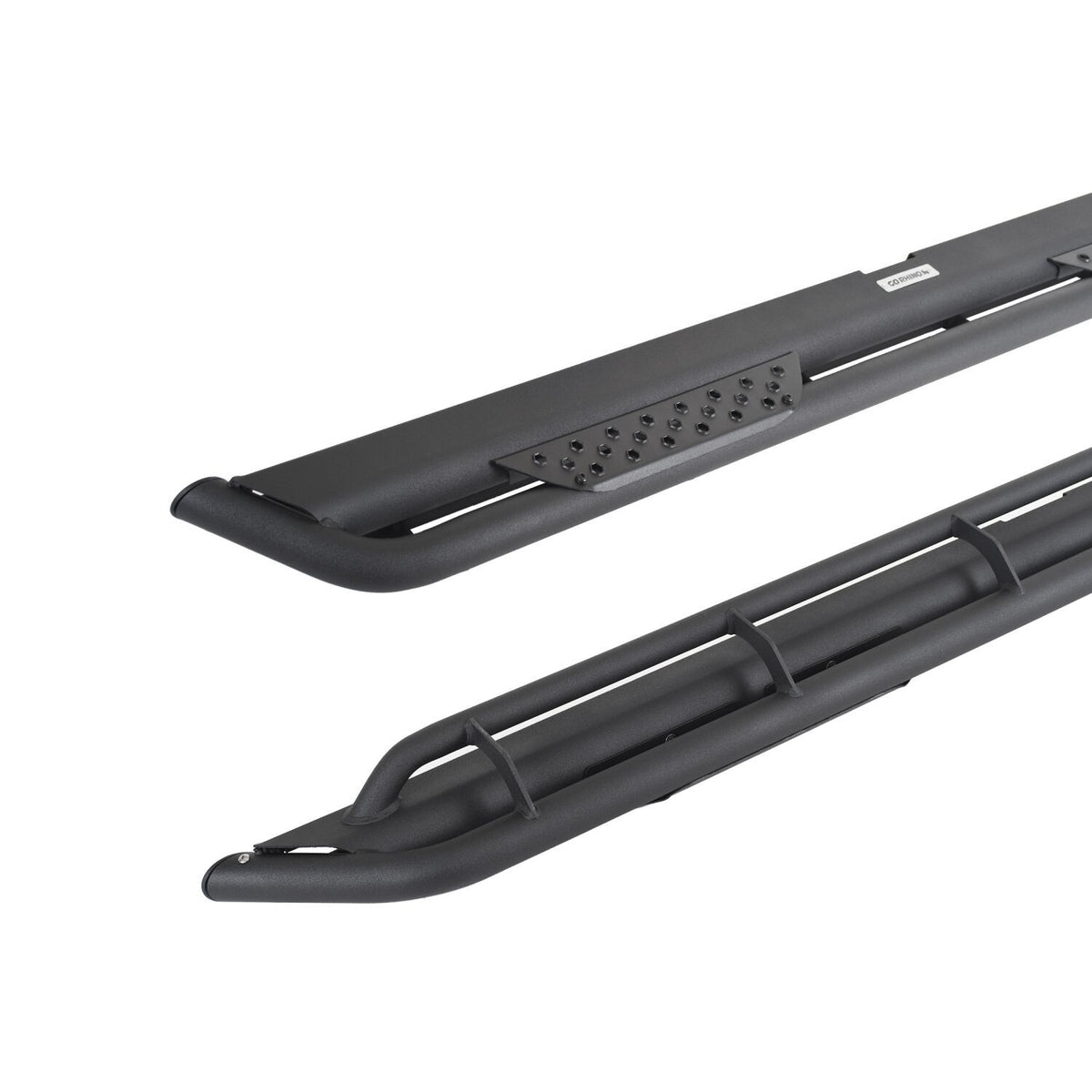Dominator Xtreme DT SideSteps With Frame Mounted Bracket Kit Textured Black 2018-2026 Jeep Wrangler Go Rhino