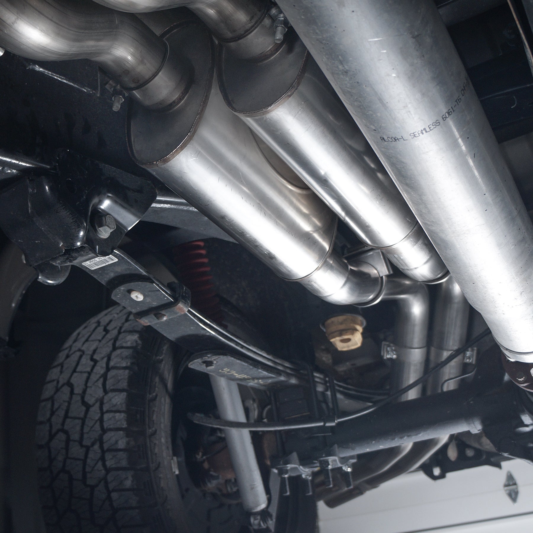 Stainless Works Catback Exhaust Factory Connect SuperCrew Behind Tire Exit Polished Tips 15-16 Ford F-150
