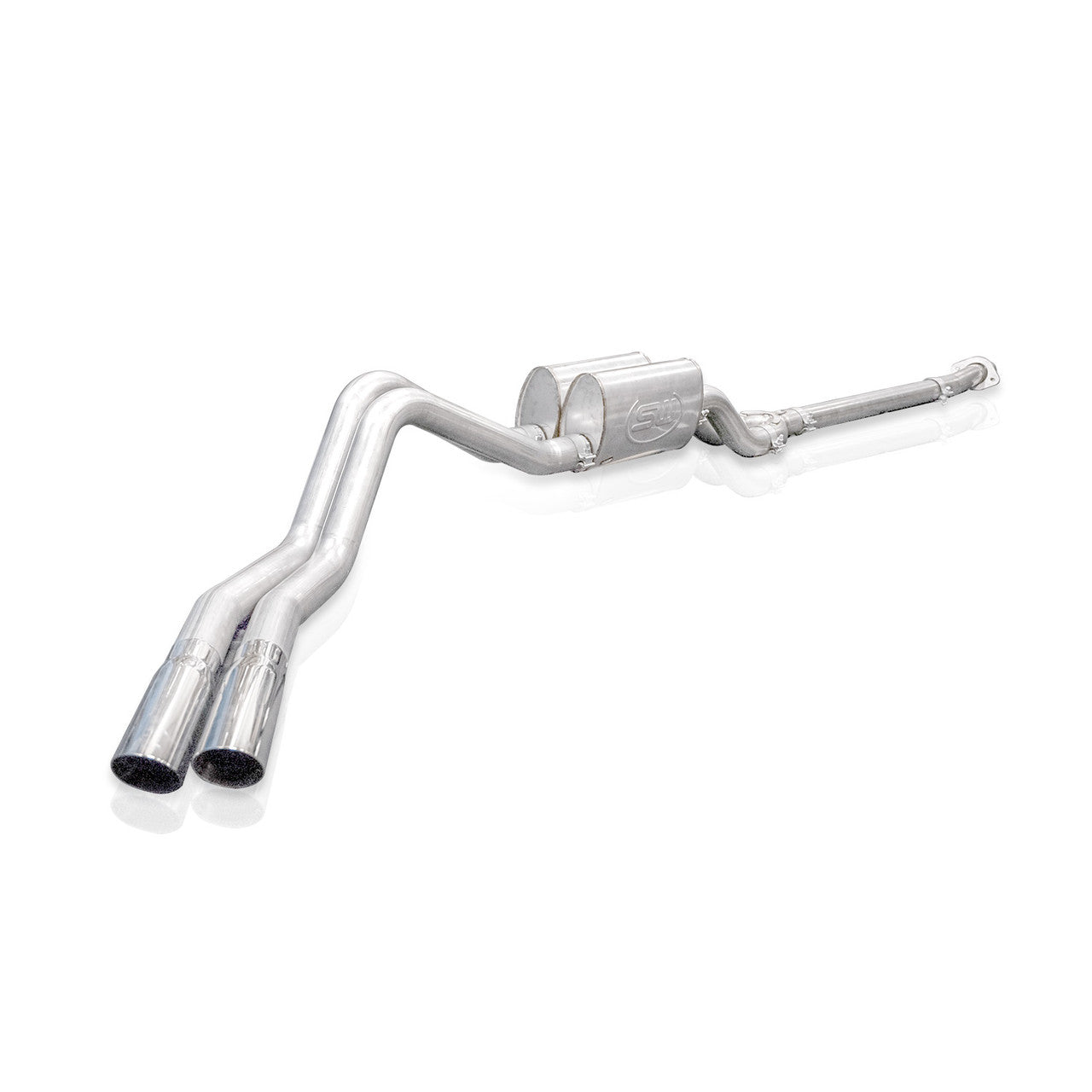 Stainless Works Catback Exhaust Legend Factory Connect SuperCrew Behind Tire Exit Polished Tips 21-26 Ford F-150