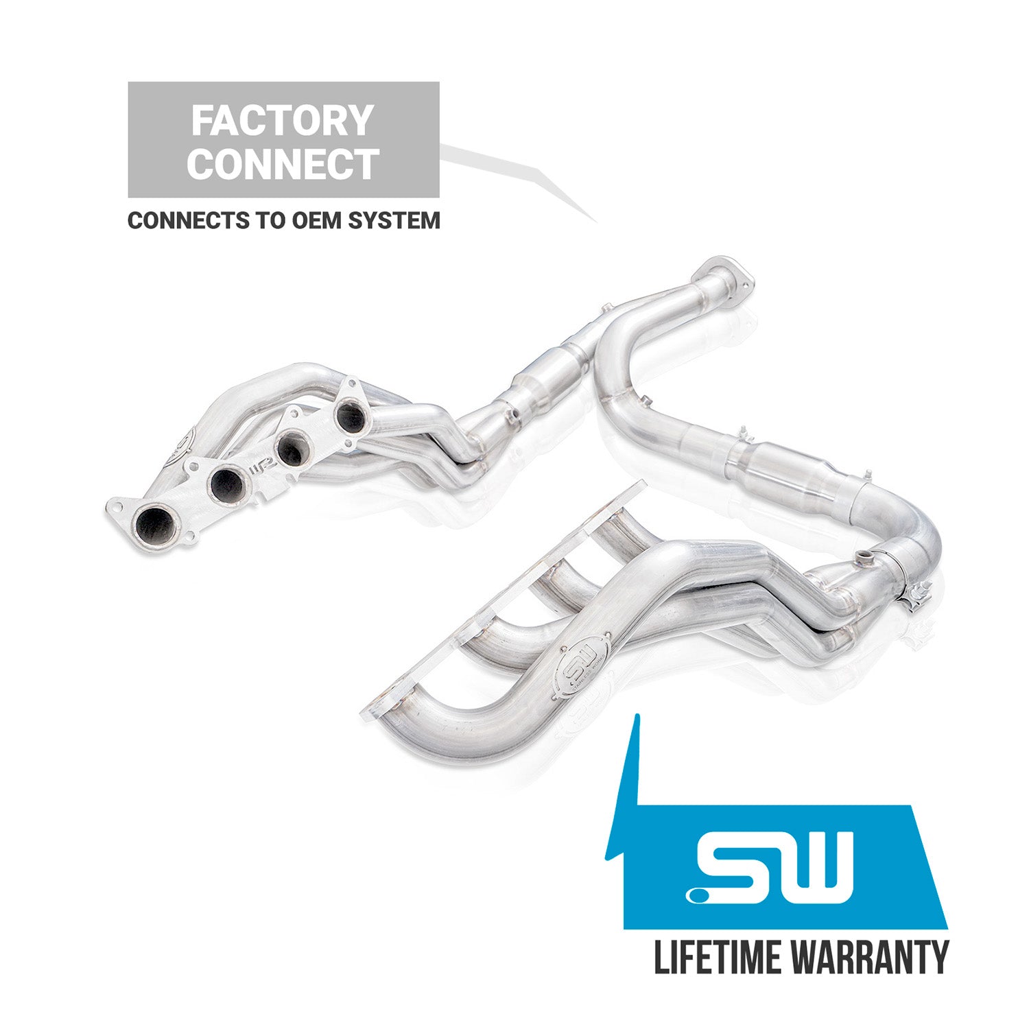 Stainless Works Headers 1-7/8" Catted Leads Performance Connect 21-26 Ford F-150