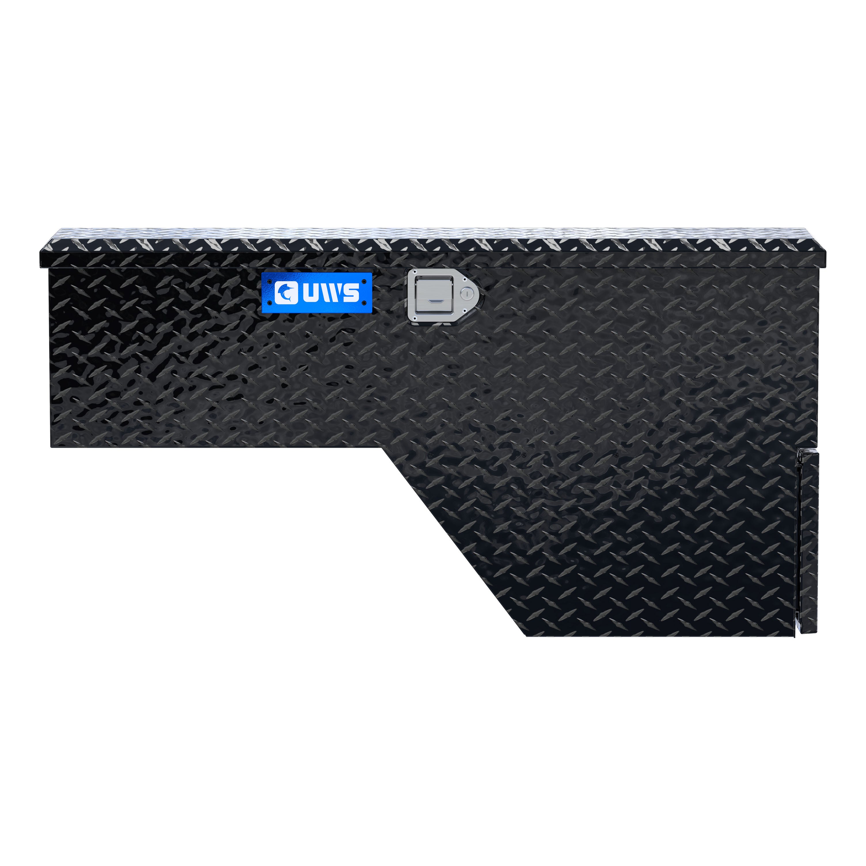 UWS FW-48-DS-D-BLK Gloss Black Aluminum 48" Driver-Side Wheel Well Tool Box (LTL Shipping Only)
