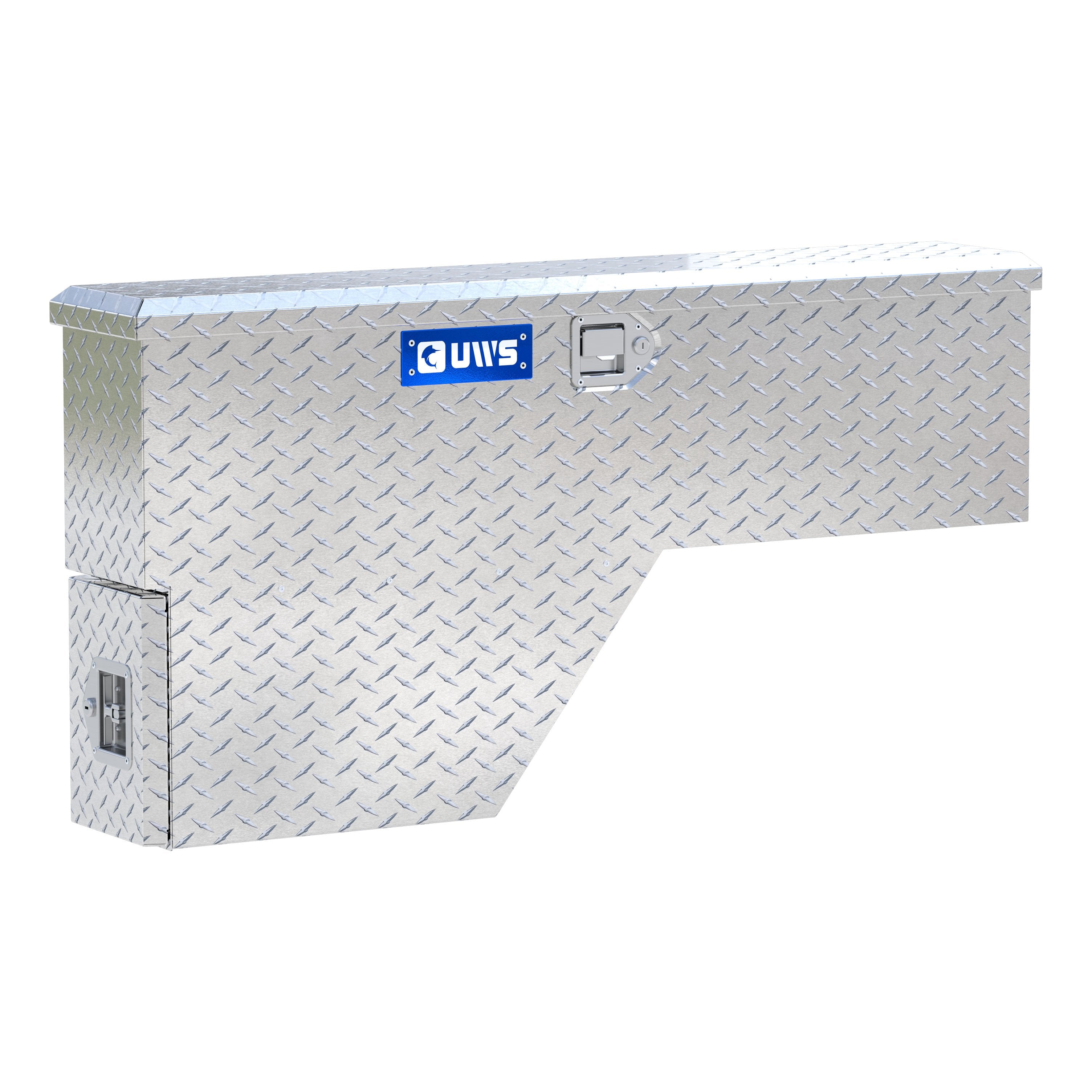 UWS FW-48-DS-P Bright Aluminum 48" Passenger-Side Wheel Well Tool Box (LTL Shipping Only)