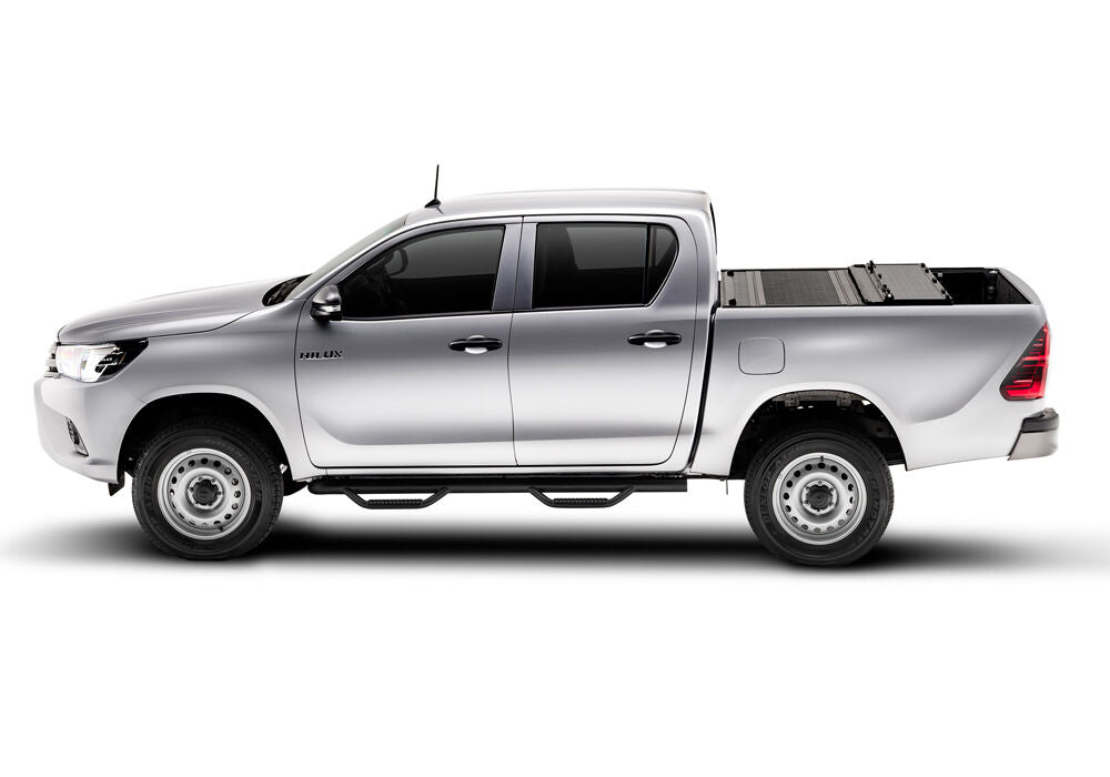 Tonneau Cover Flex 2016-2023 Toyota Tacoma 5 Foot Bed Crew Without Bedside Storage Boxes Black Textured UnderCover