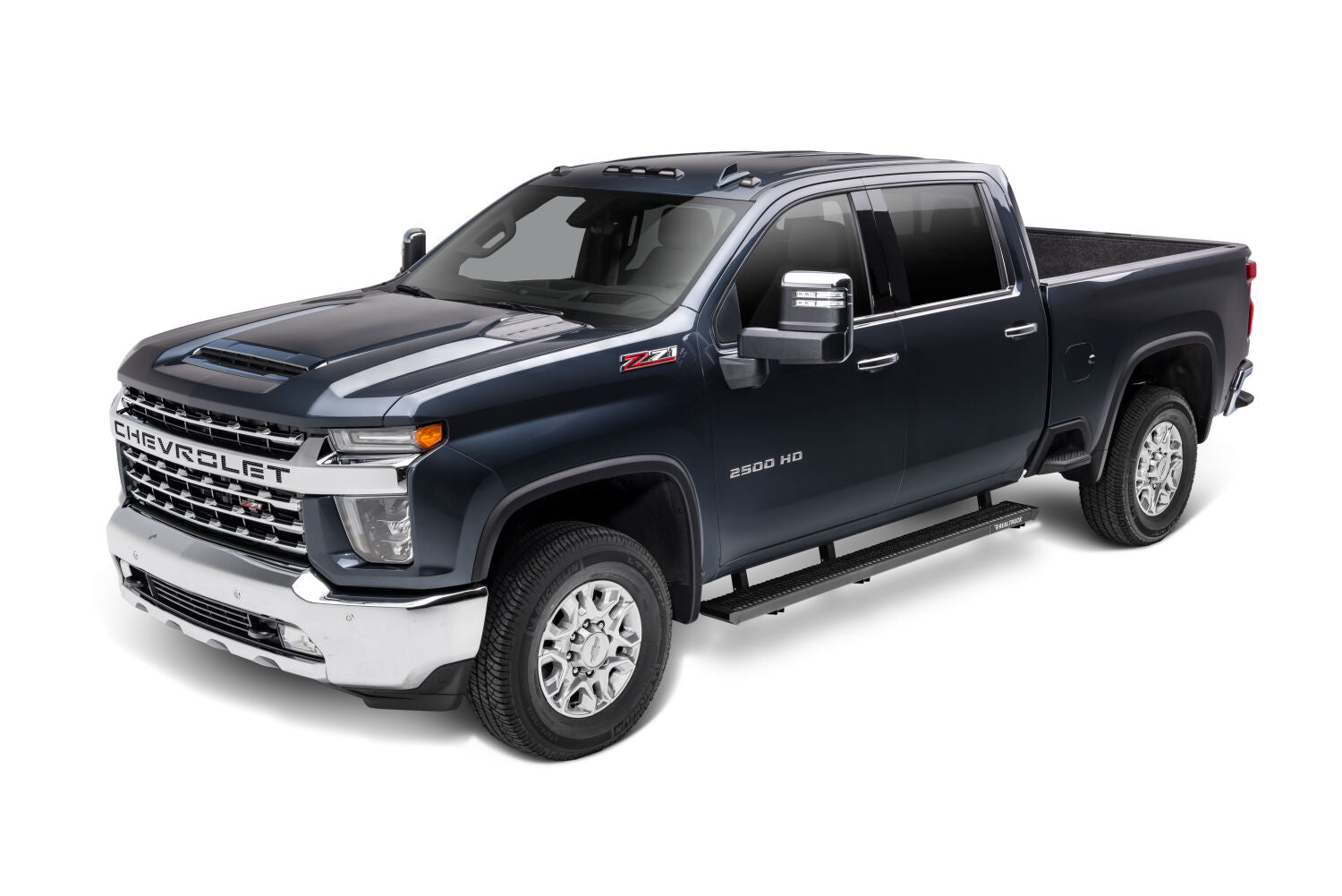 Growler Step System Cab Length (1 Step per Side) 7 Inch Board 2019 (New Body Style)-2025 Chevy Silverado/GMC Sierra 1500/2020-2025 2500 HD/3500 HD Crew Cab Textured Black NFab