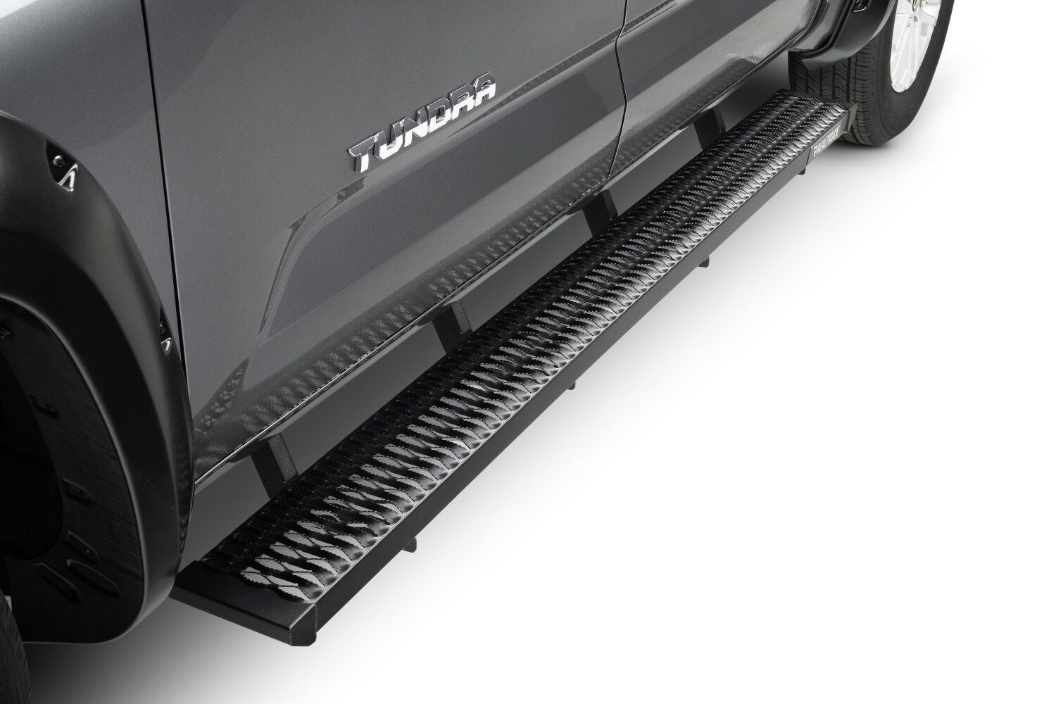 Growler Step System Cab Length (1 Step per Side) 7 Inch Board 2007-2021 Toyota Tundra CrewMax Textured Black NFab