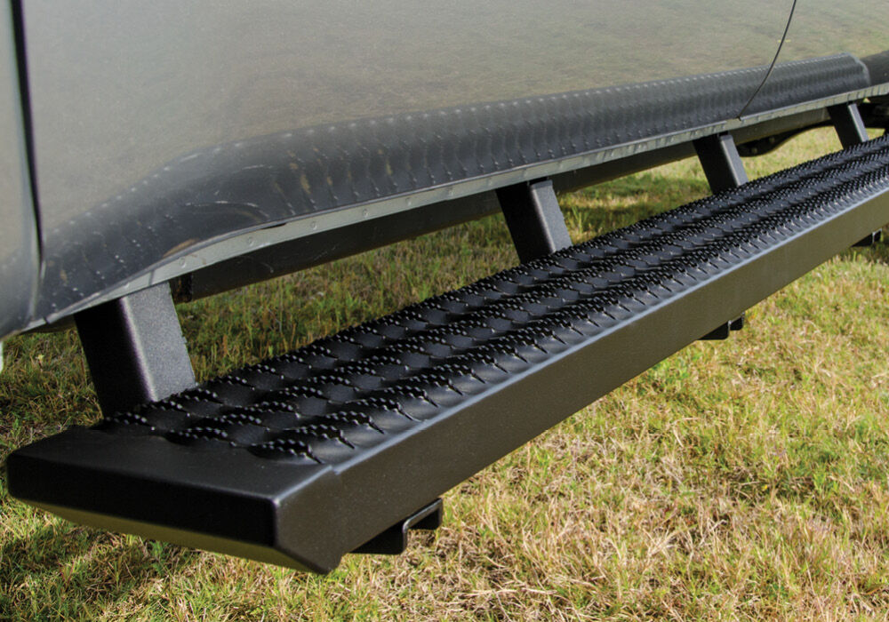 Growler Step System Cab Length (1 Step per Side) 7 Inch Board 2022-2025 Toyota Tundra CrewMax Textured Black NFab