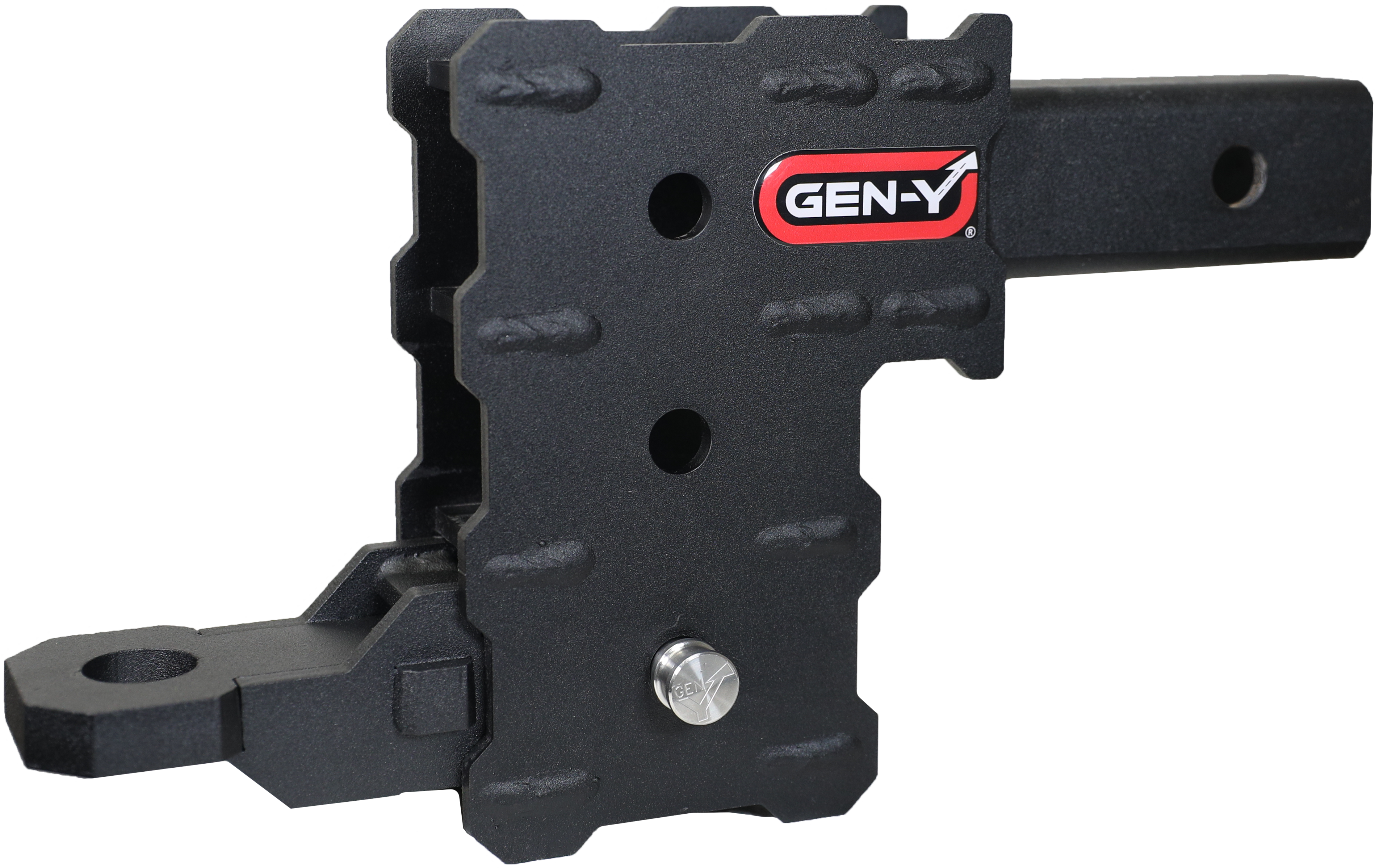GEN-Y Hitch PHANTOM Series- 2" Hollow Shank 3 - pocket 4.5" Drop 5k Towing .5K TW With Ball Mount & Pin And Clip.