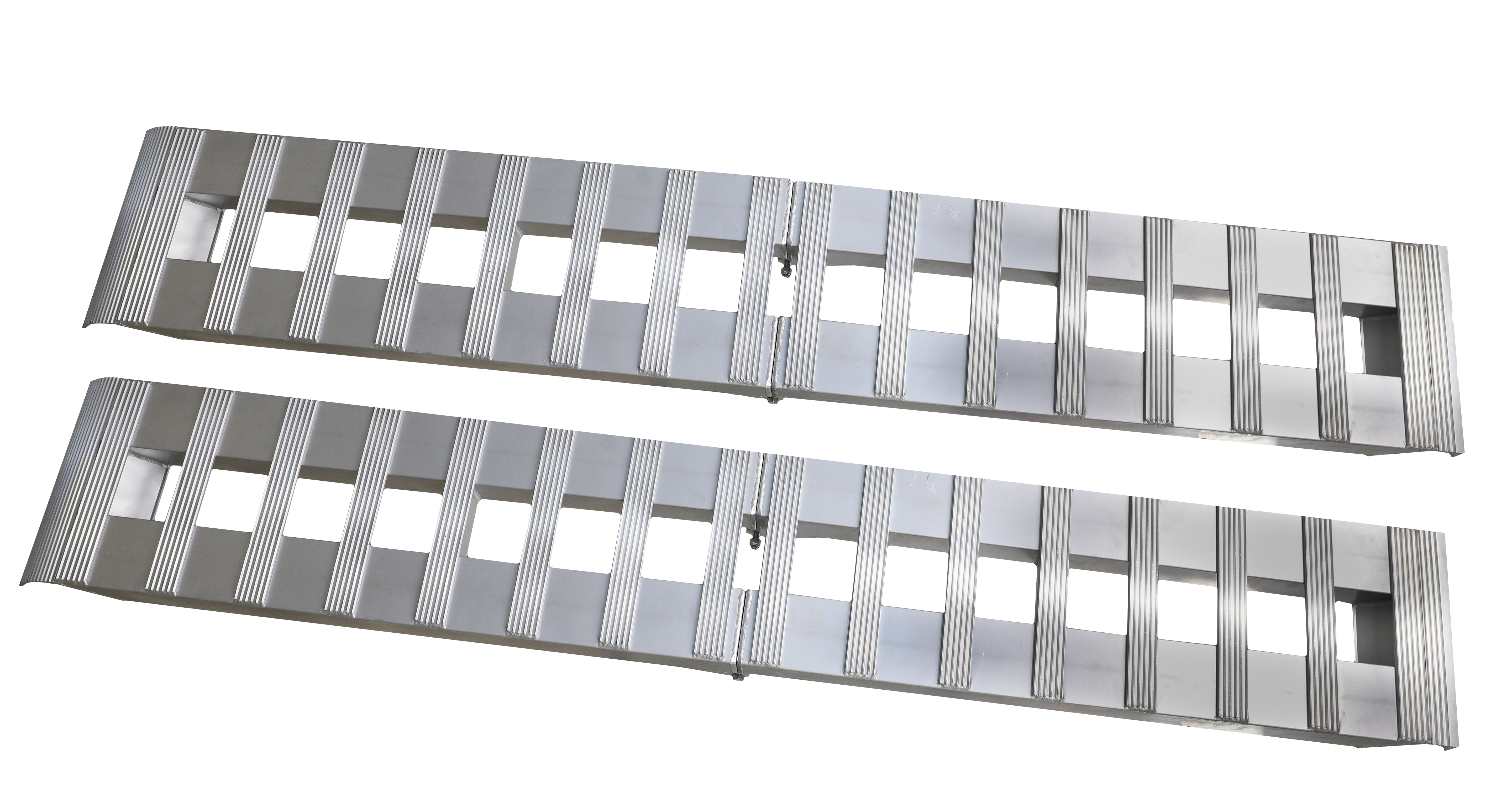GEN-Y Hitch 1 Pair Heavy Duty 8 foot Foldable Aluminum Loading Ramp 15" x 96" 3K Capacity Per Ramp