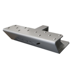GEN-Y Hitch Skid Plate - Aluminum - Clear Coated - 2" Shank