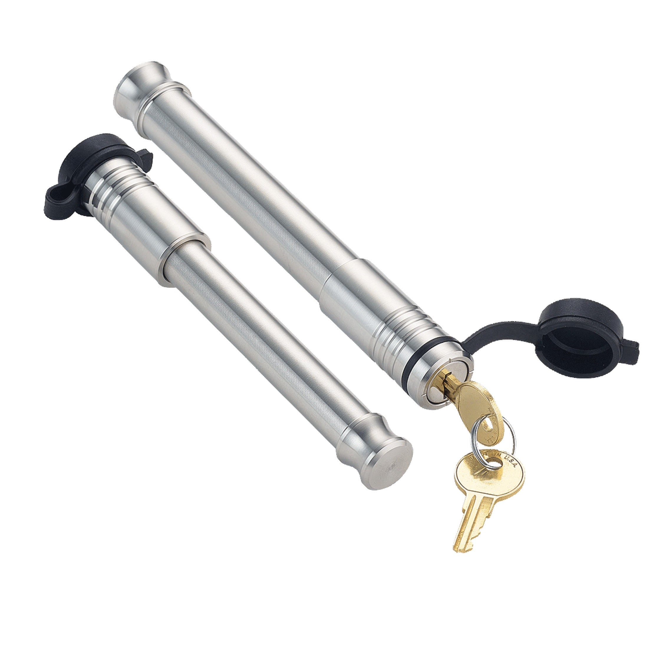 GEN-Y Hitch 2 Pack Mixed - (1) 3/4" x 3-7/8" Span Hitch Lock & (1) 5/8" x 3-5/8" Span 3.0" Receiver Lock - 4 Keys Included Fitment: Mega Duty 32K - Boss 32K