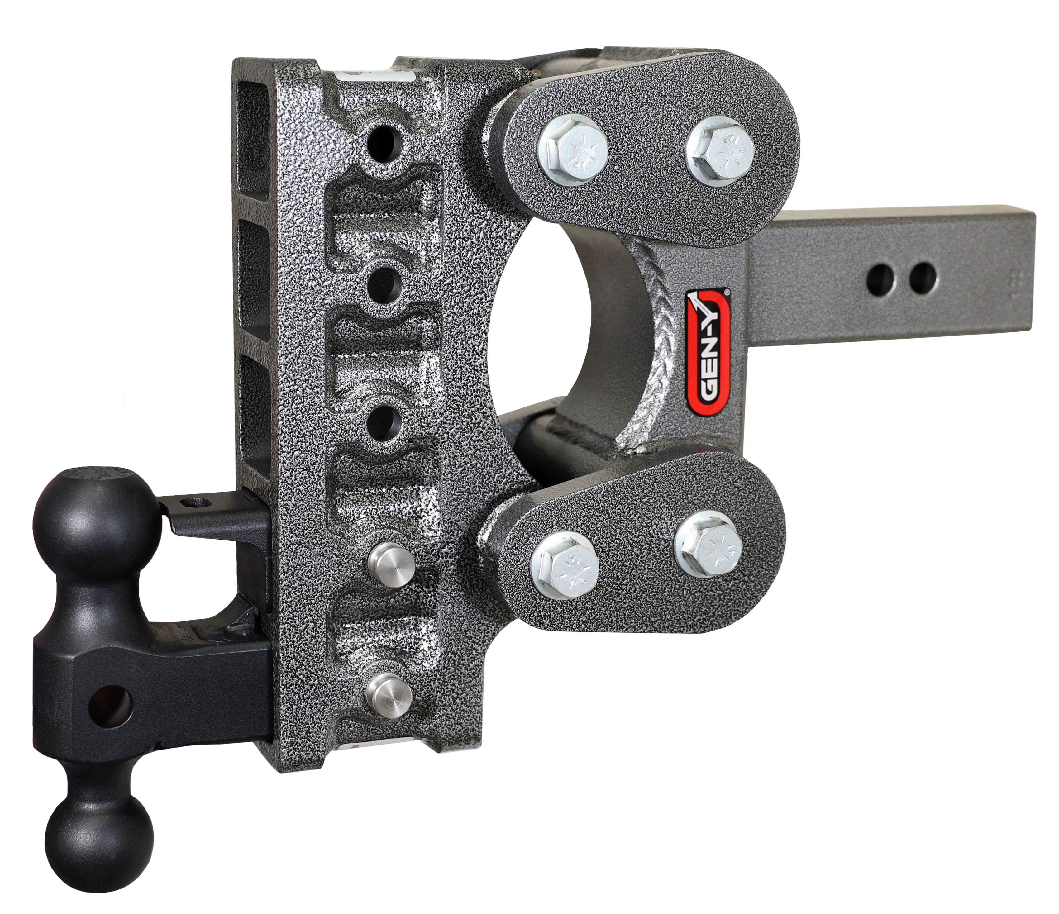 GEN-Y Hitch BOSS TORSION-FLEX 2.5" Shank 7.5" Drop 1.7K TW 16K Hitch & Dual-Ball & Pintle Lock