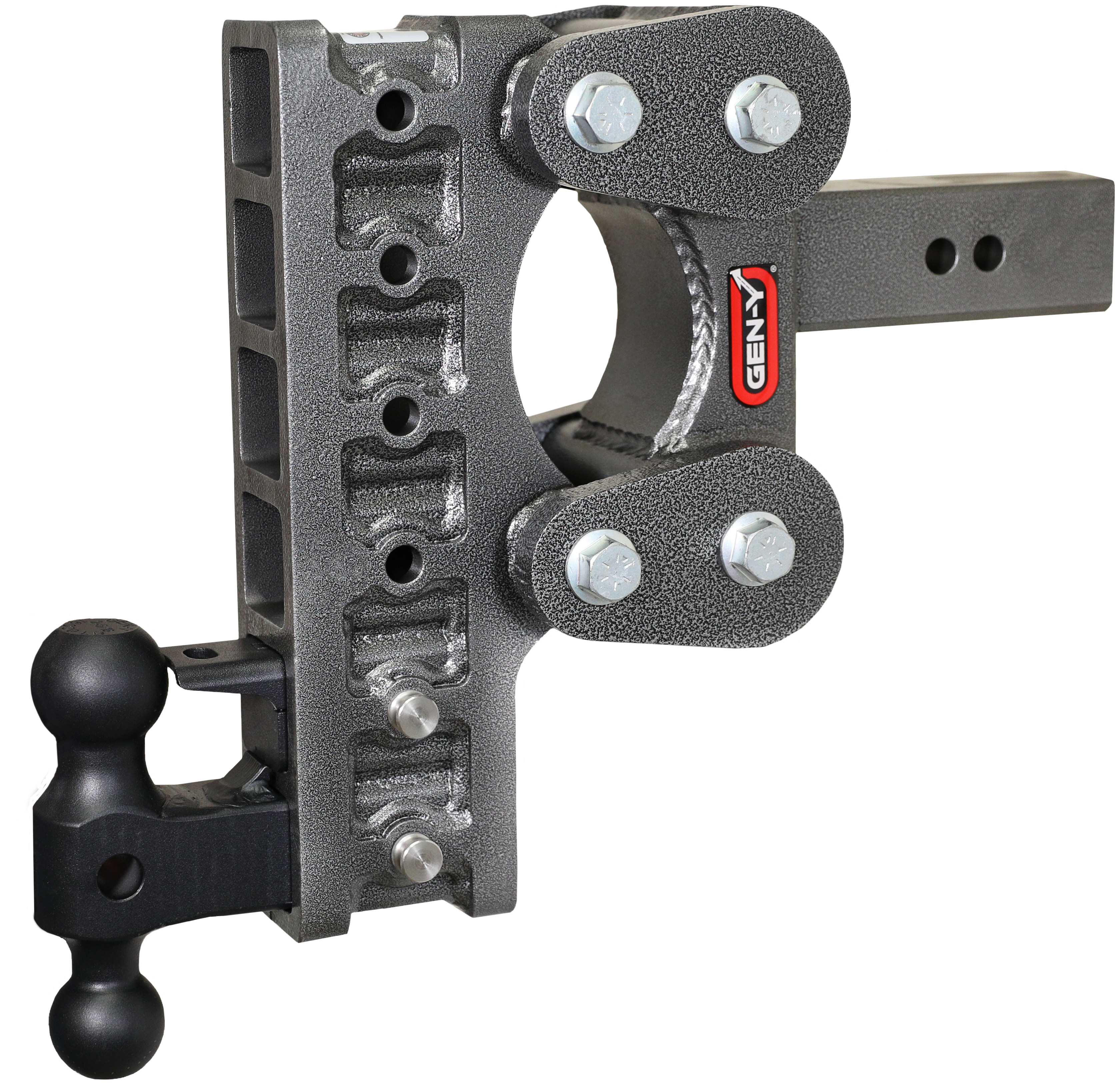 GEN-Y Hitch BOSS TORSION-FLEX 2.5" Shank 10" Drop 1.7K TW 16K Hitch & Dual-Ball & Pintle Lock