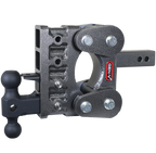 GEN-Y Hitch BOSS TORSION-FLEX 2" Shank 5" Drop 1.7K TW 16K Hitch & Dual-Ball & Pintle Lock