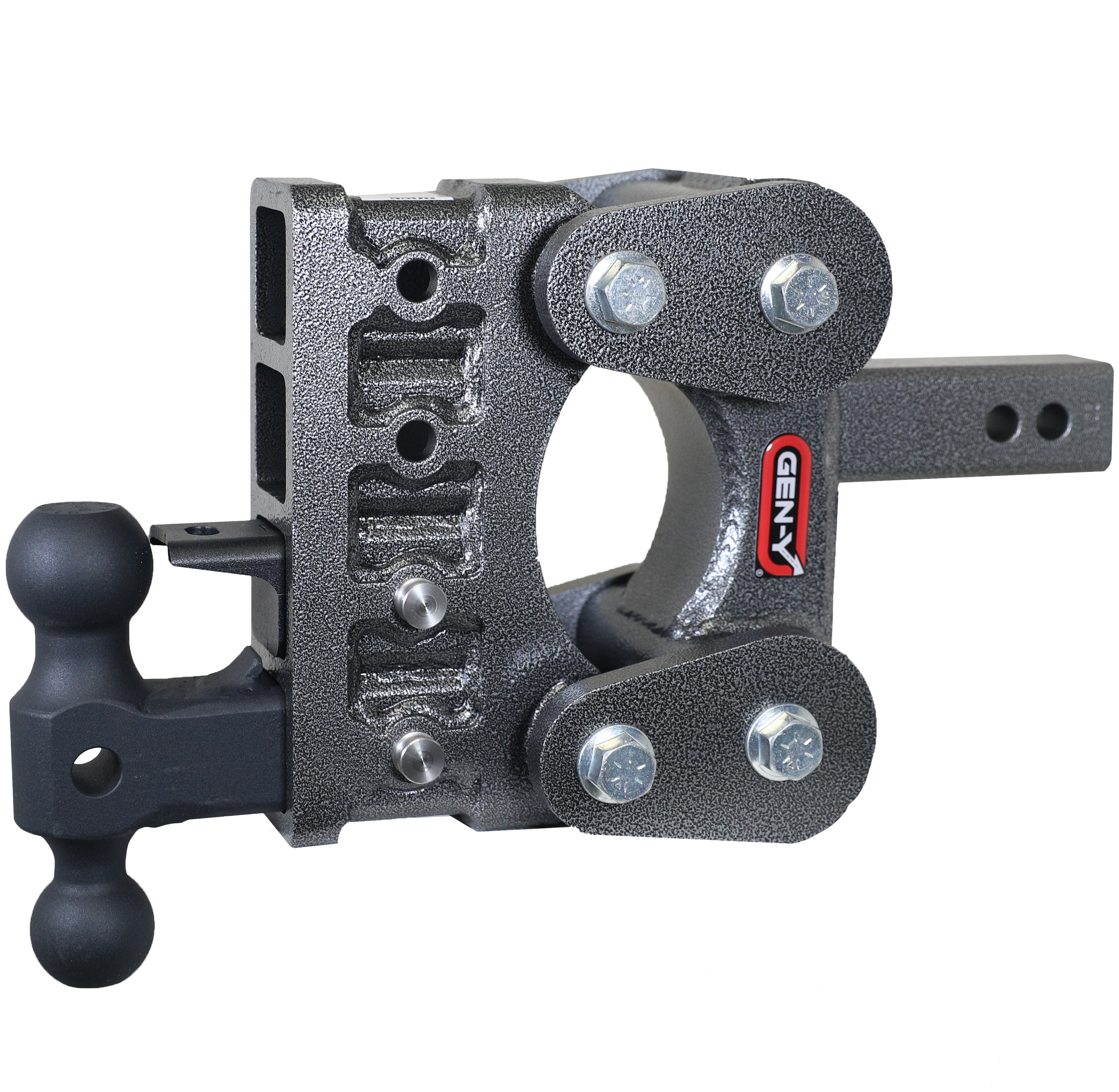 GEN-Y Hitch BOSS TORSION-FLEX 2" Shank 5" Drop 1.7K TW 16K Hitch & Dual-Ball & Pintle Lock