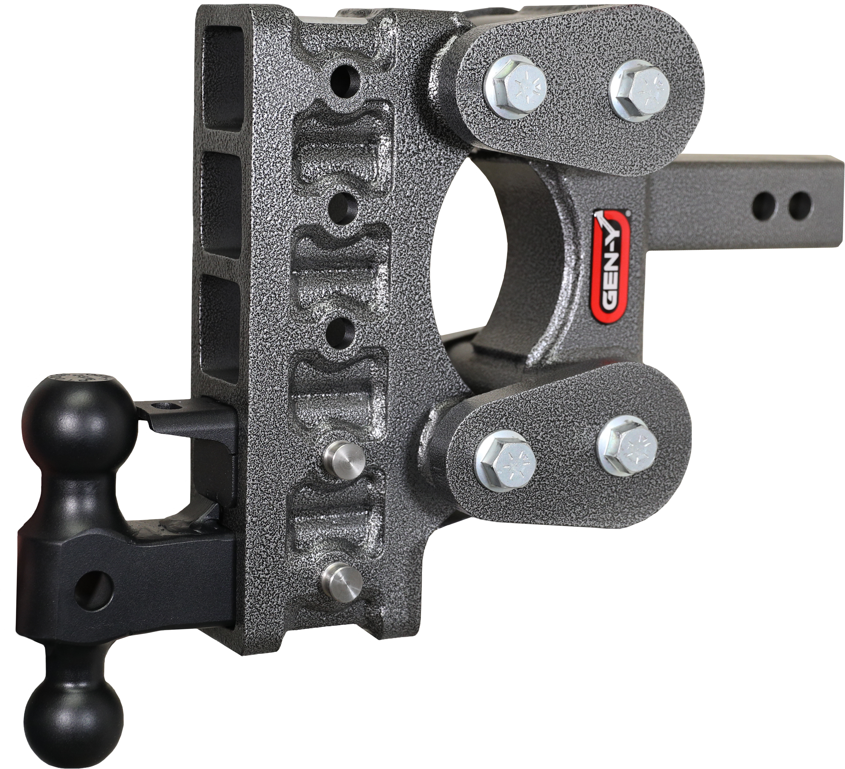 GEN-Y Hitch BOSS TORSION-FLEX 2" Shank 7.5" Drop 1.7K TW 16K Hitch & Dual-Ball & Pintle Lock