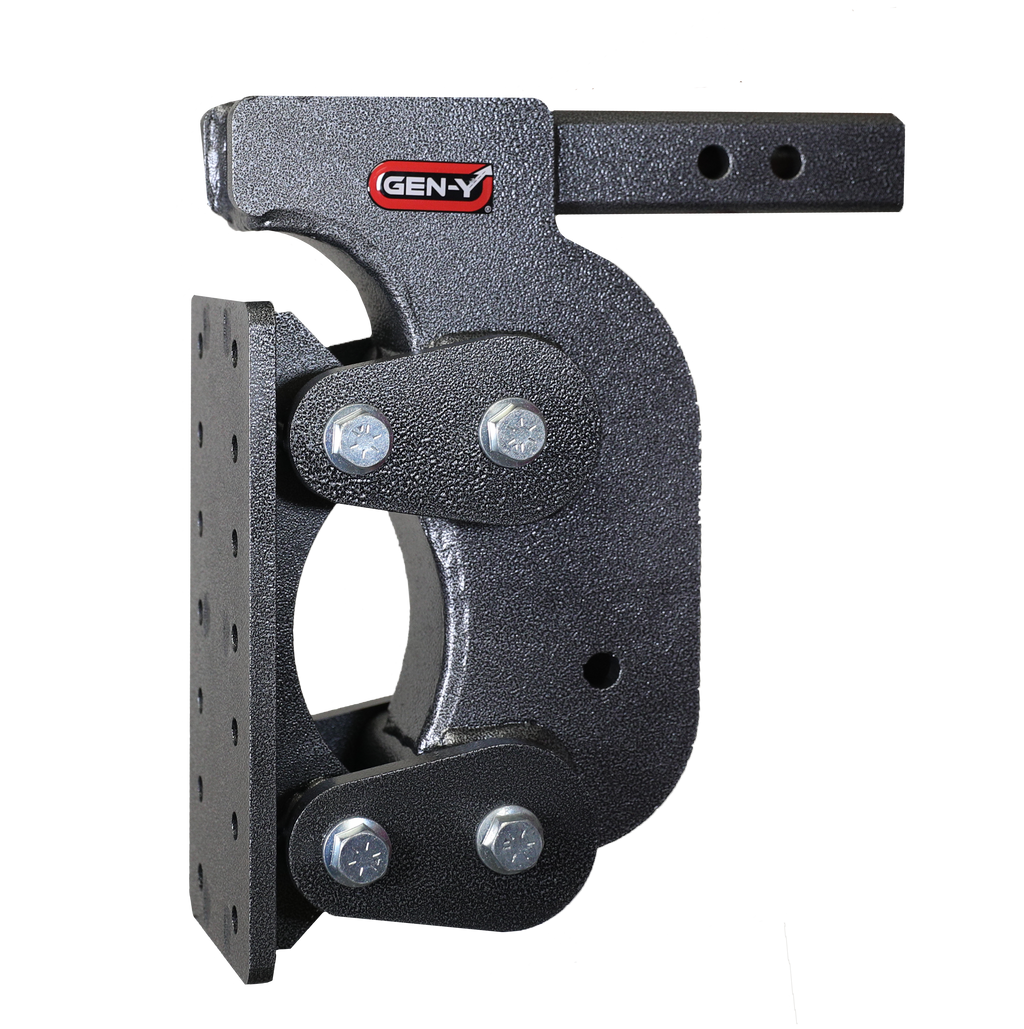 GEN-Y Hitch BOSS TORSION-FLEX Pintle Plate 2" Shank 12.5" Drop 1.7K TW 16K Hitch & Stabilizer Kit
