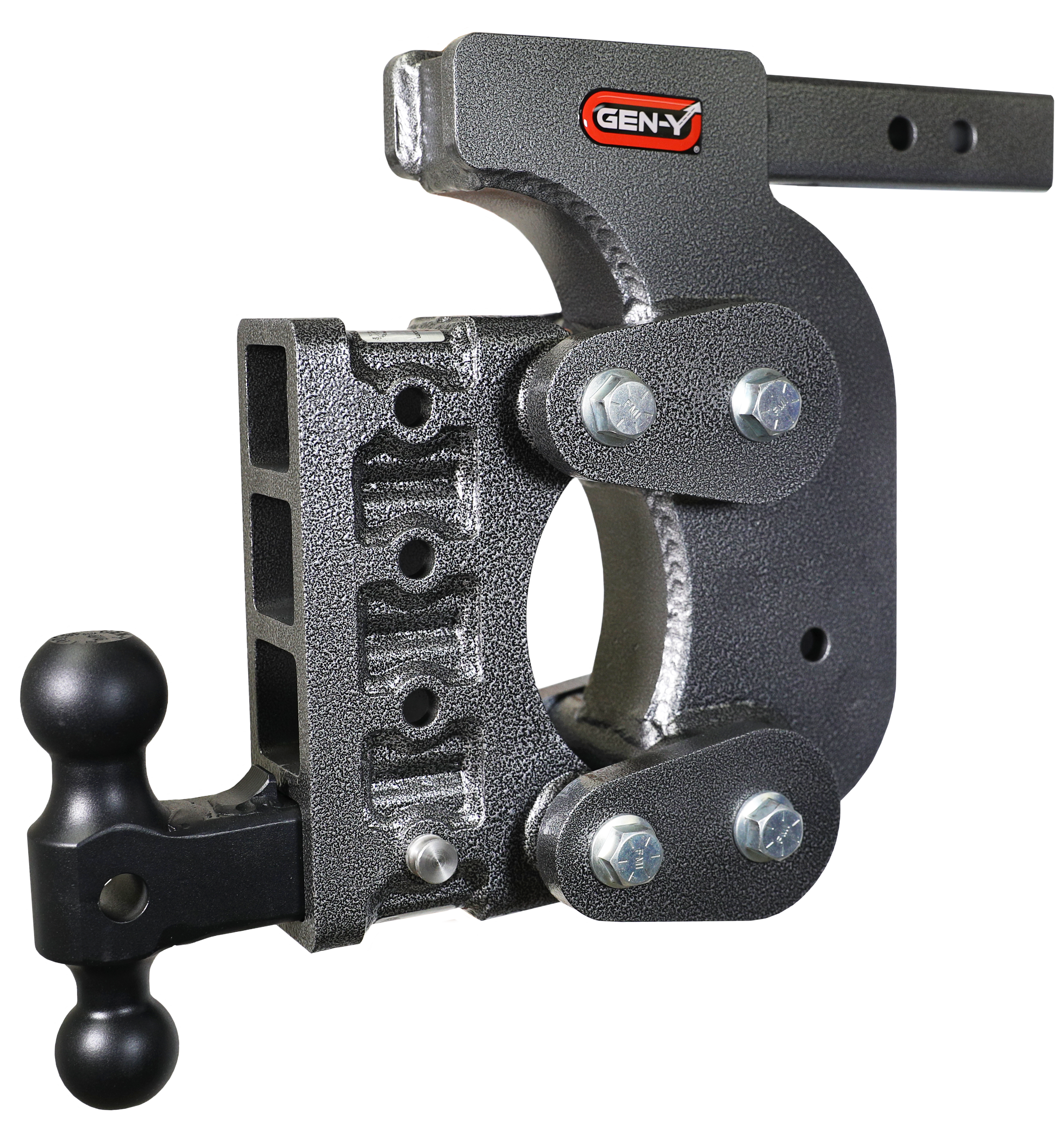 GEN-Y Hitch BOSS TORSION-FLEX 2" Shank 12.5" Drop 1.7K TW 16K Hitch & Dual-Ball & Stabilizer Kit