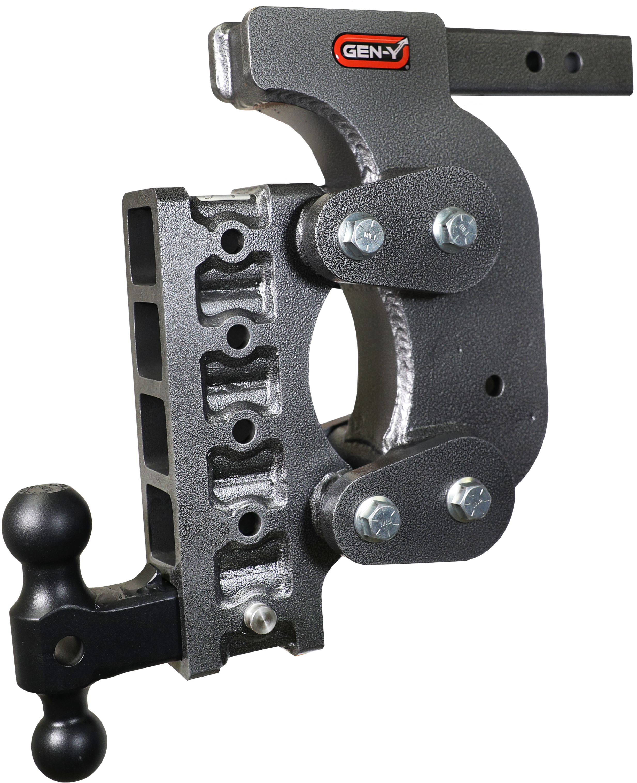 GEN-Y Hitch BOSS TORSION-FLEX 2" Shank 15" Drop 1.7K TW 16K Hitch & Dual-Ball & Stabilizer Kit