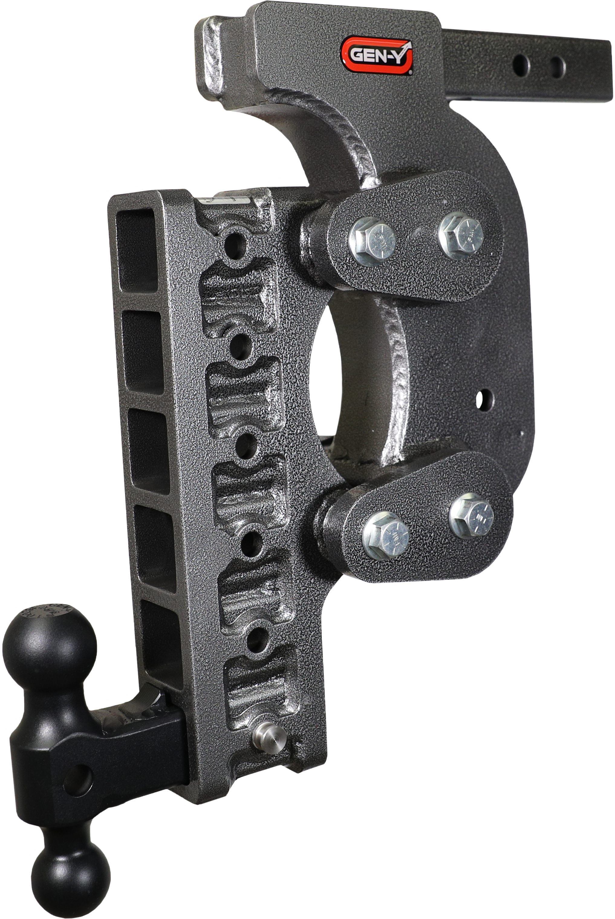 GEN-Y Hitch BOSS TORSION-FLEX 2" Shank 17.5" Drop 1.7K TW 16K Hitch & Dual-Ball & Stabilizer Kit